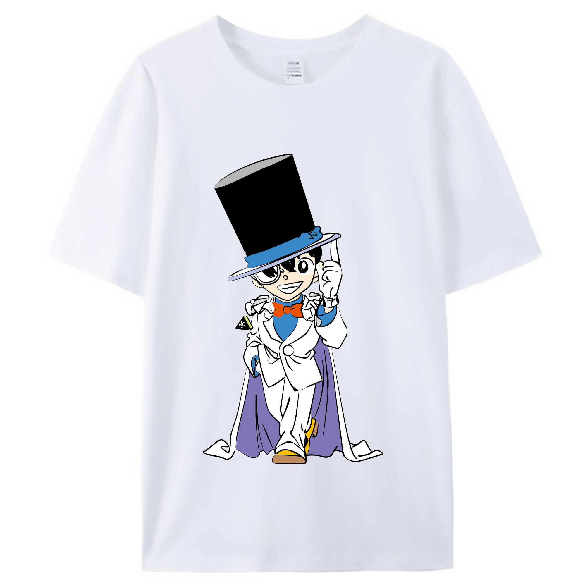 （画像用） 名探偵コナン 江戸川 コナン Detective Conan Conan Edogawa レディースカジュアルプリントTシャツ（綿100％）