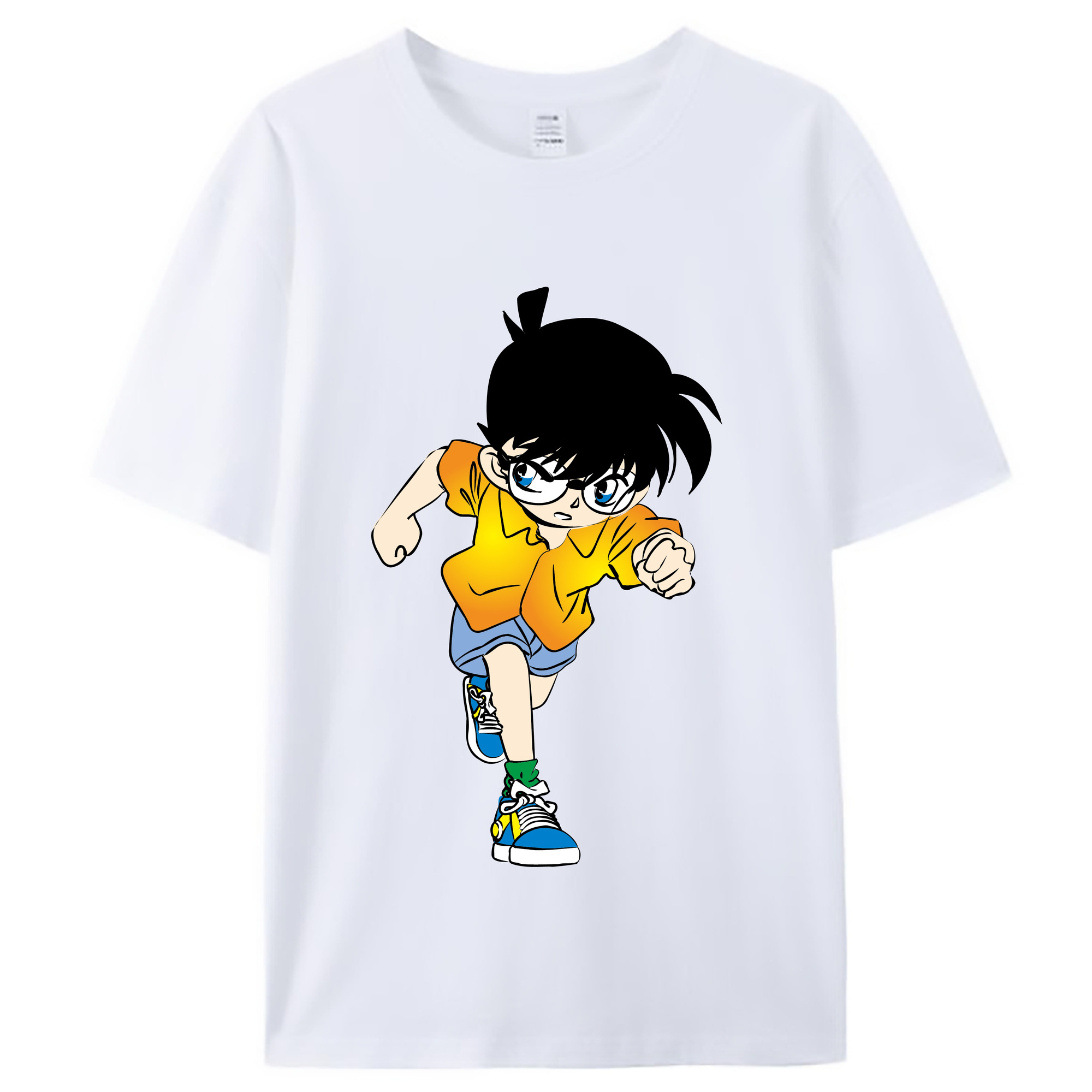 （画像用） 名探偵コナン 江戸川 コナン Detective Conan Conan Edogawa レディースカジュアルプリントTシャツ（綿100％）