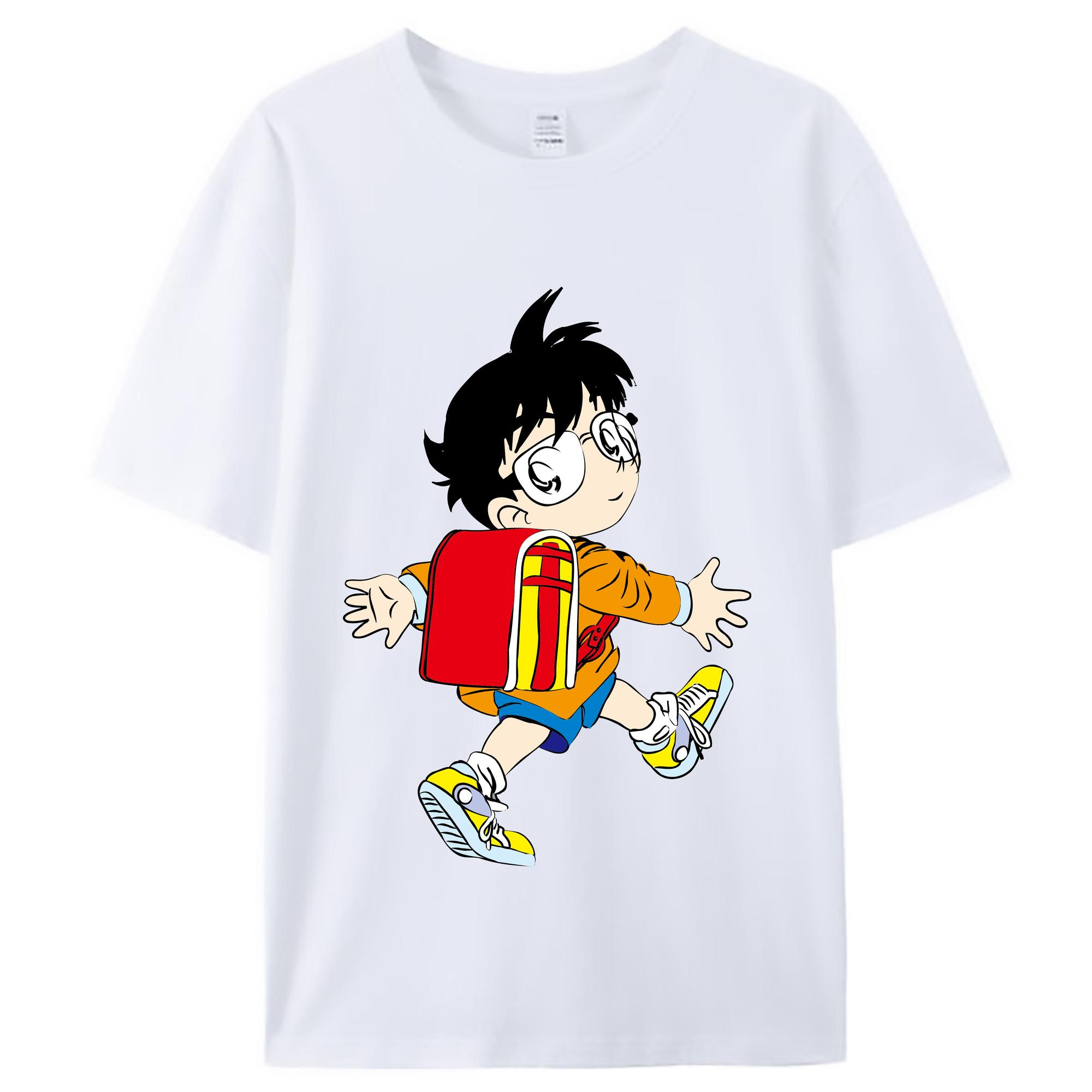 （画像用） 名探偵コナン 江戸川 コナン Detective Conan Conan Edogawa レディースカジュアルプリントTシャツ（綿100％）