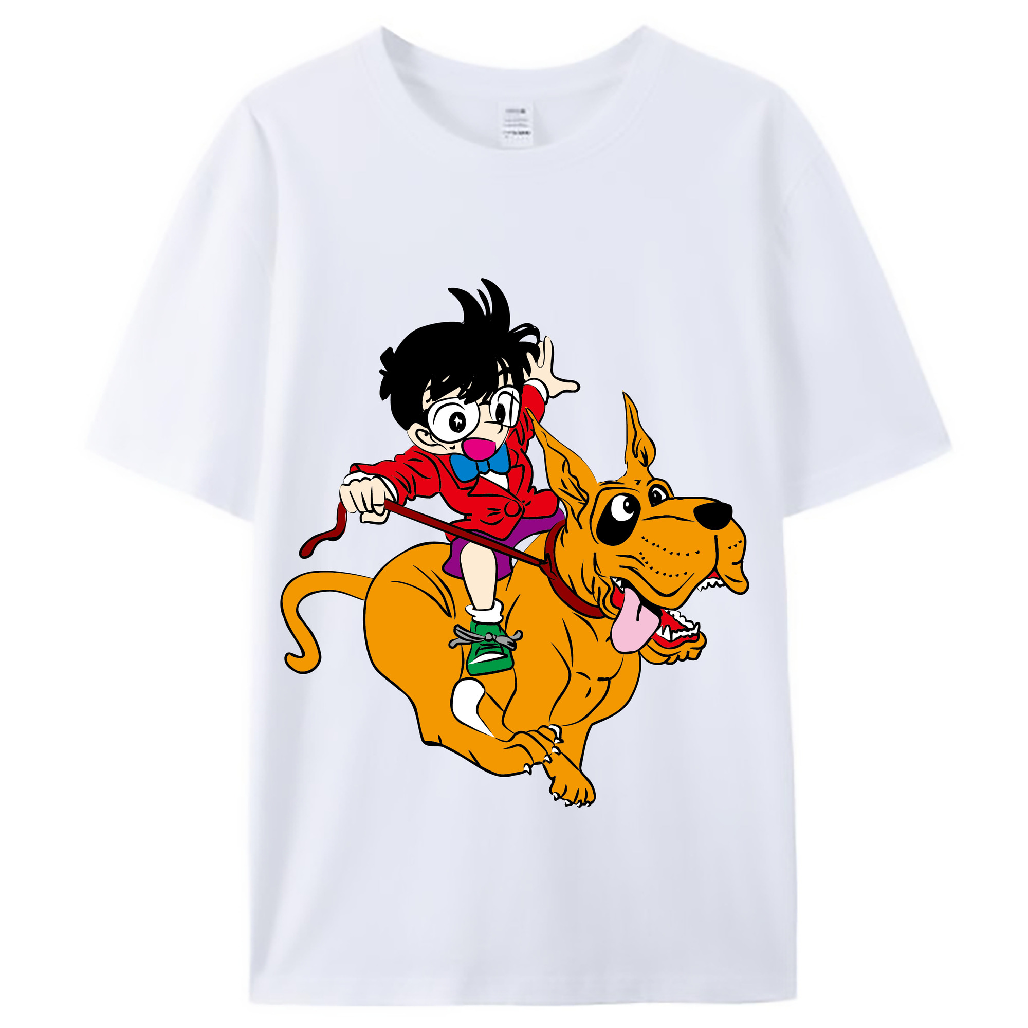 （画像用） 名探偵コナン 江戸川 コナン Detective Conan Conan Edogawa レディースカジュアルプリントTシャツ（綿100％）
