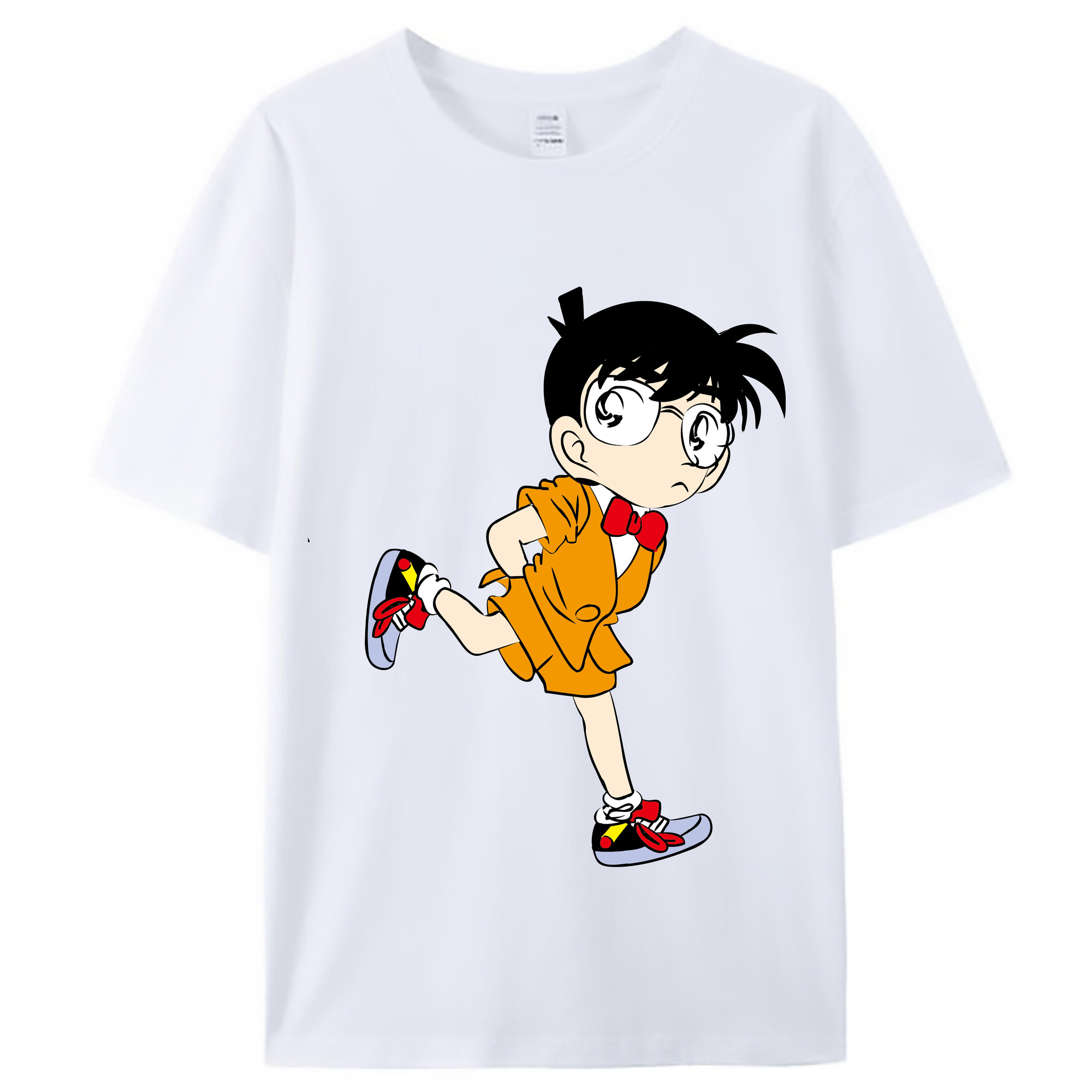 （画像用） 名探偵コナン 江戸川 コナン Detective Conan Conan Edogawa レディースカジュアルプリントTシャツ（綿100％）