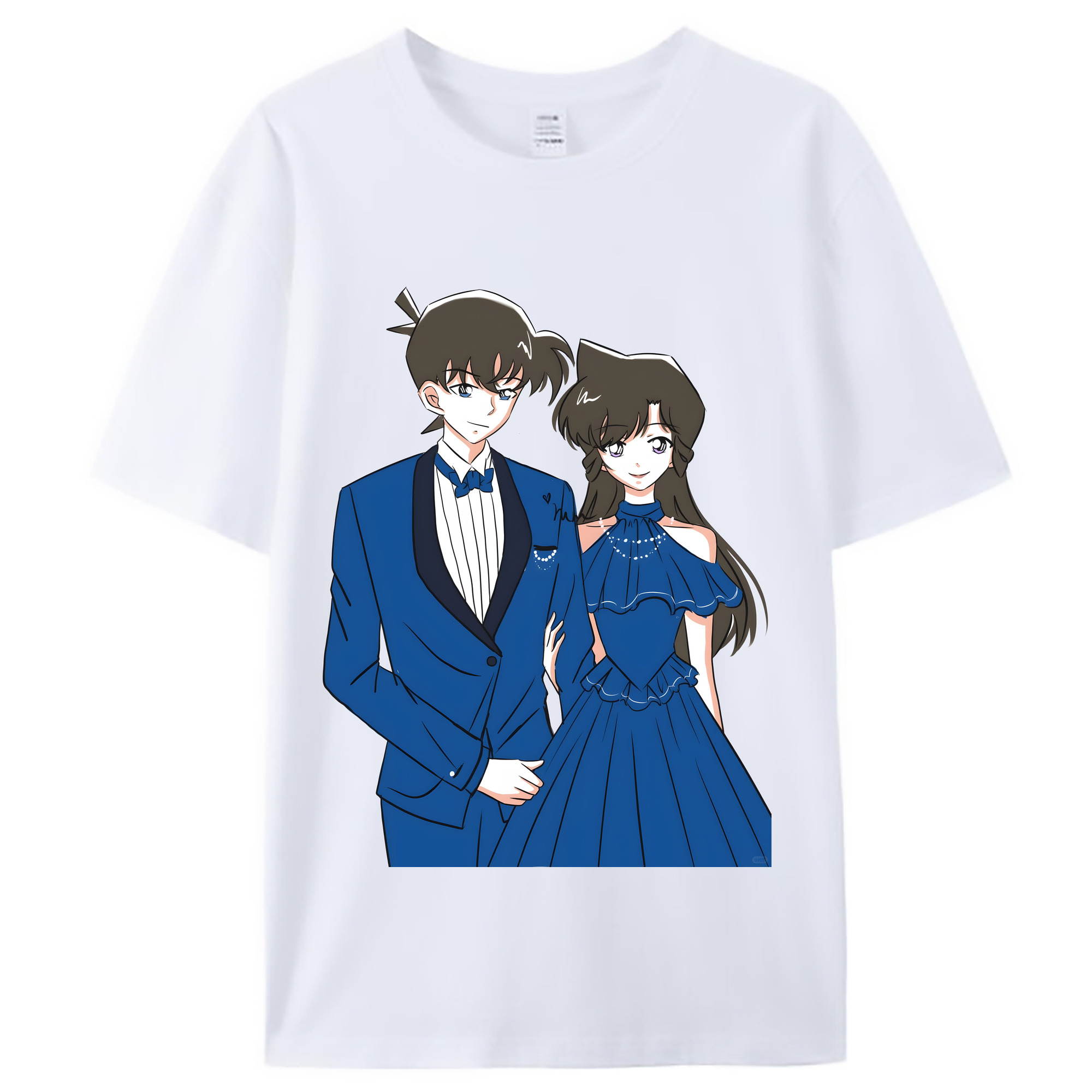 （画像用） 名探偵コナン 江戸川 コナン Detective Conan Conan Edogawa レディースカジュアルプリントTシャツ（綿100％）