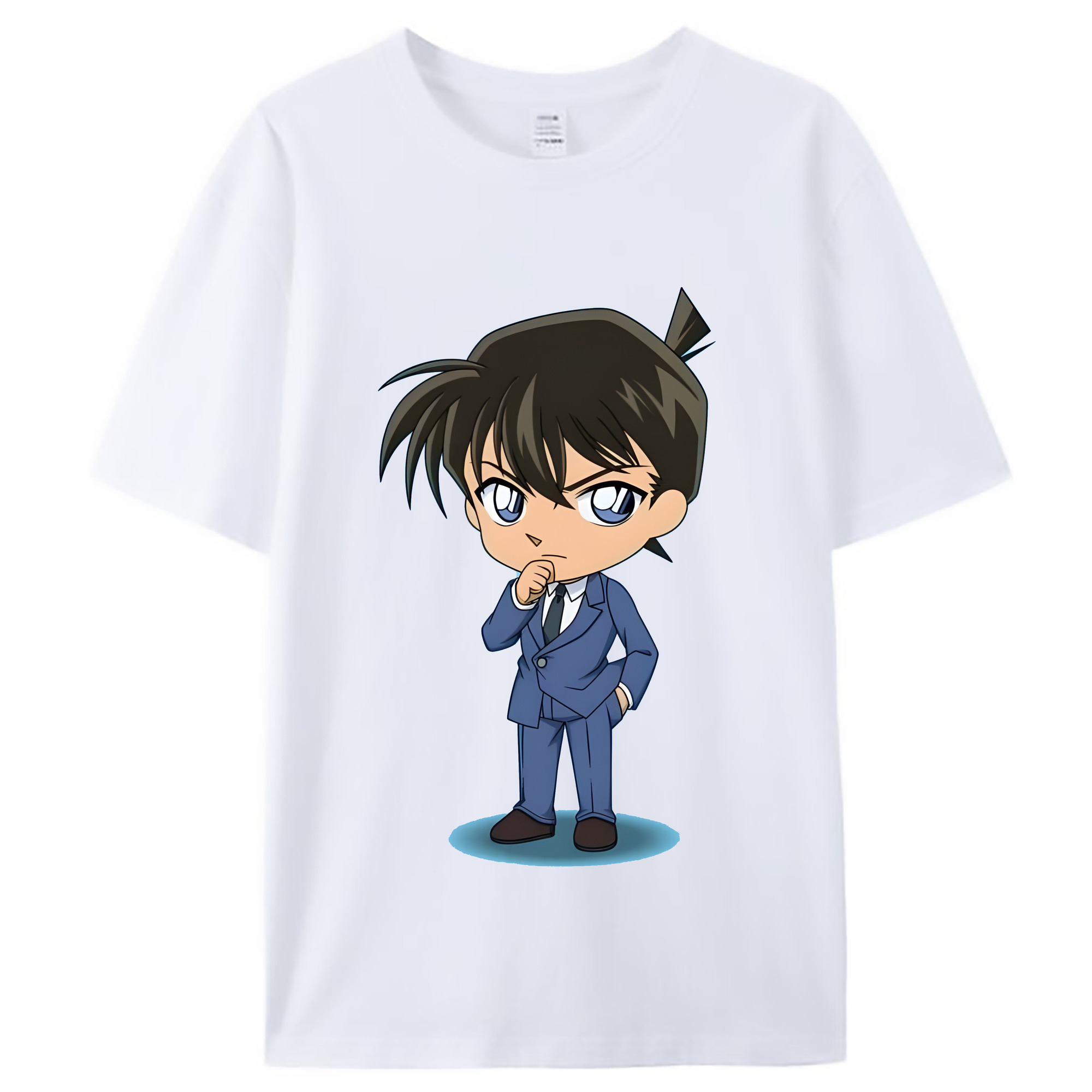 （画像用） 名探偵コナン 江戸川 コナン Detective Conan Conan Edogawa レディースカジュアルプリントTシャツ（綿100％）