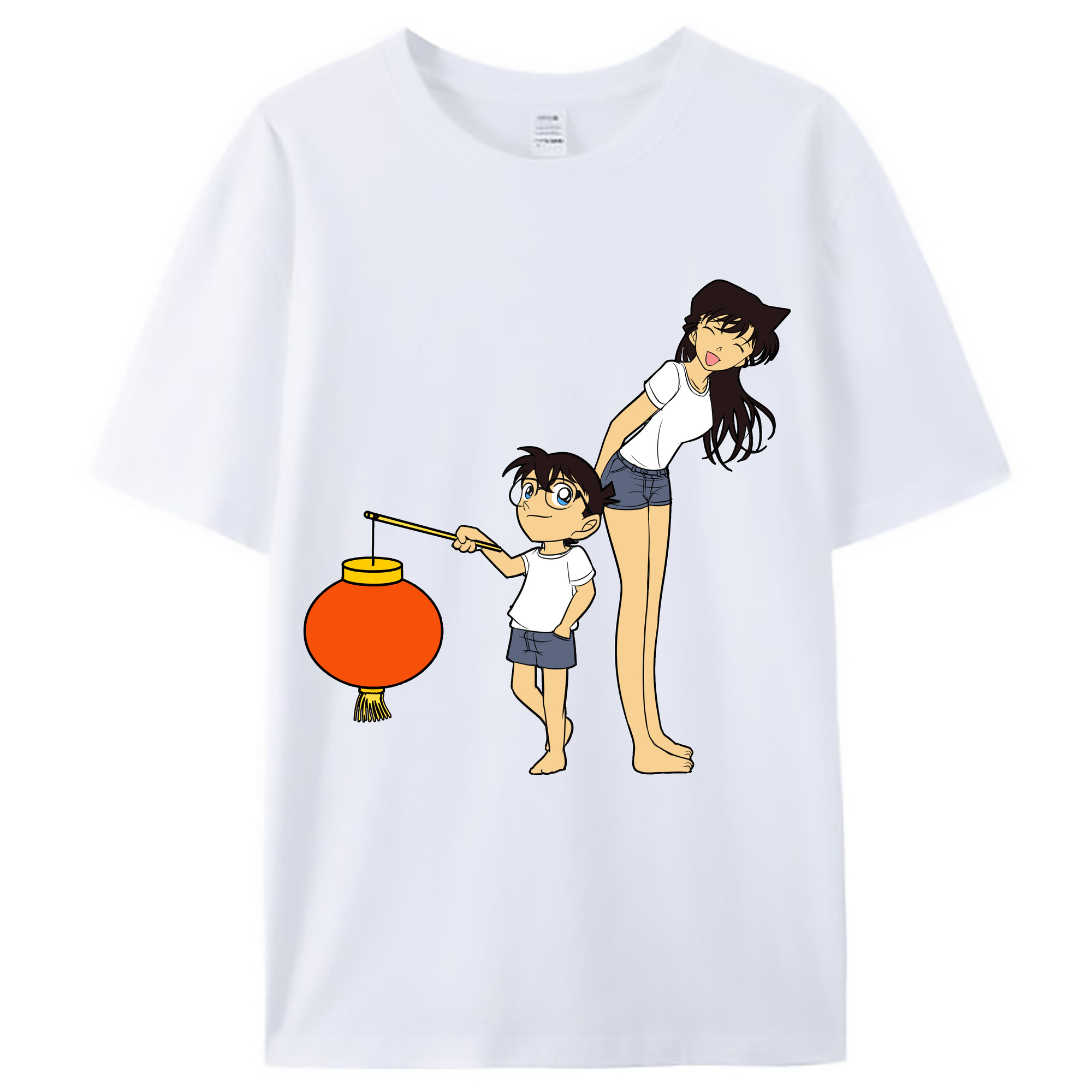 （画像用） 名探偵コナン 毛利 蘭 もうり らん、モーリ ラン Detective Conan Rachel Moore レディースカジュアルプリントTシャツ（綿100％）