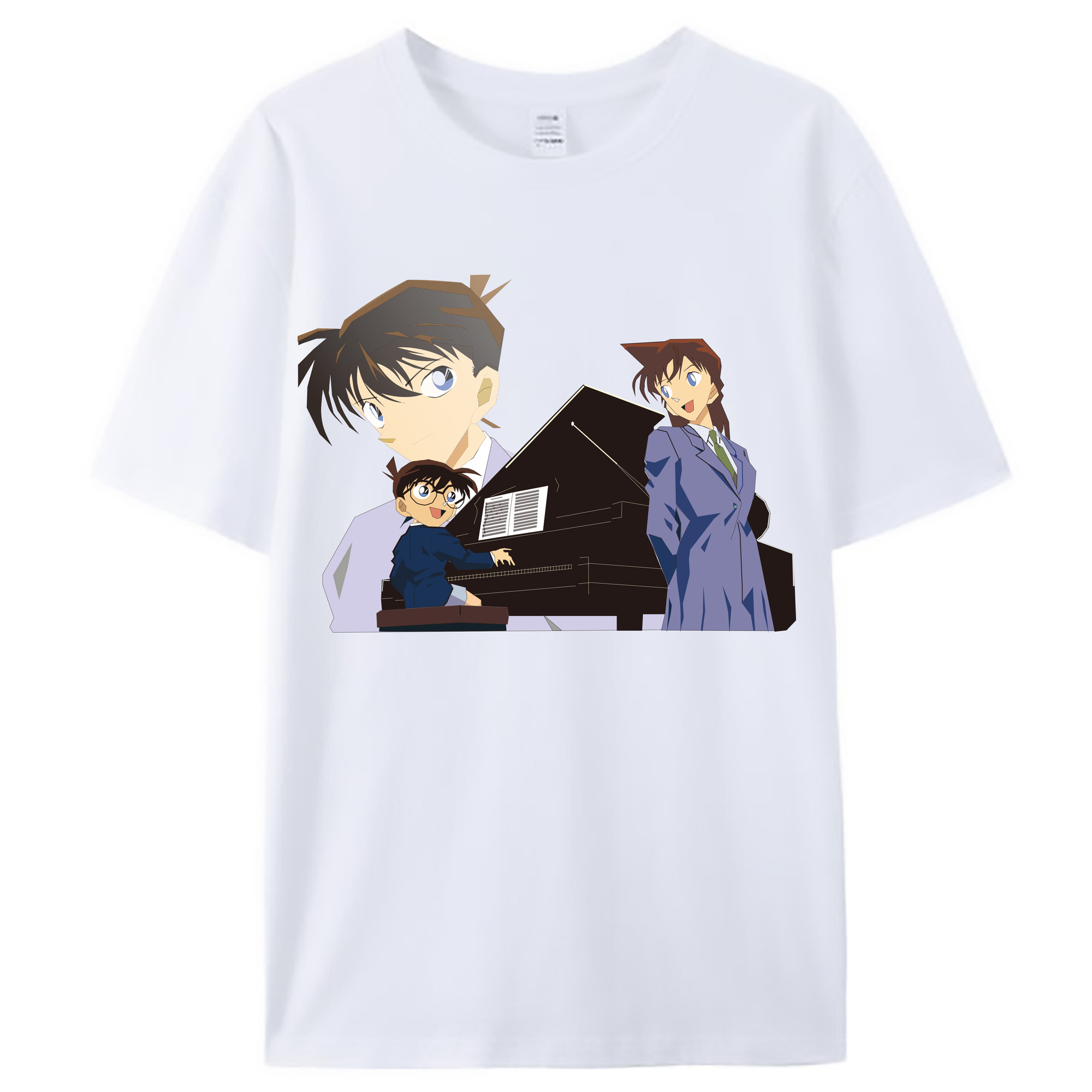 （画像用） 名探偵コナン 毛利 蘭 もうり らん、モーリ ラン Detective Conan Rachel Moore レディースカジュアルプリントTシャツ（綿100％）
