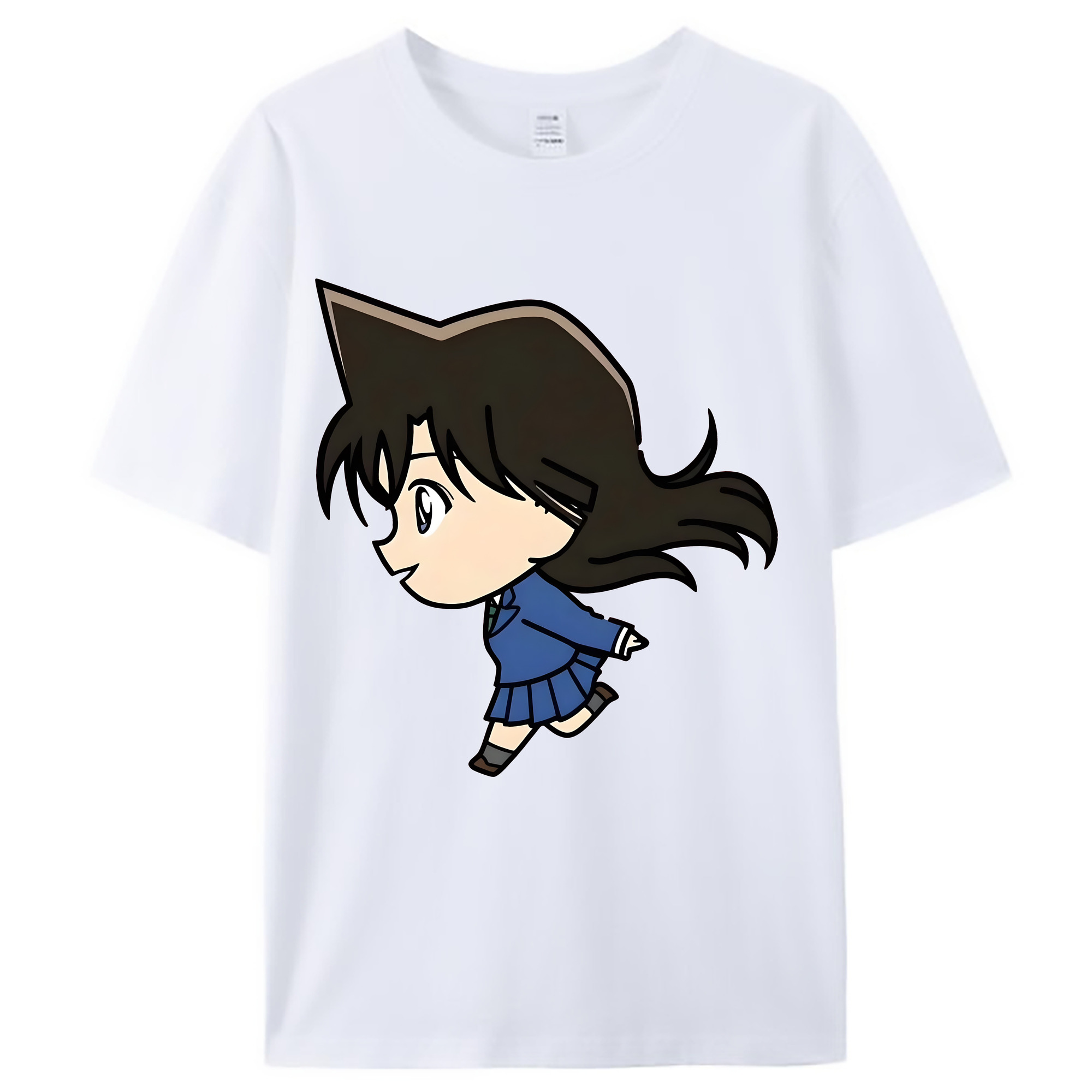 （画像用） 名探偵コナン 毛利 蘭 もうり らん、モーリ ラン Detective Conan Rachel Moore レディースカジュアルプリントTシャツ（綿100％）