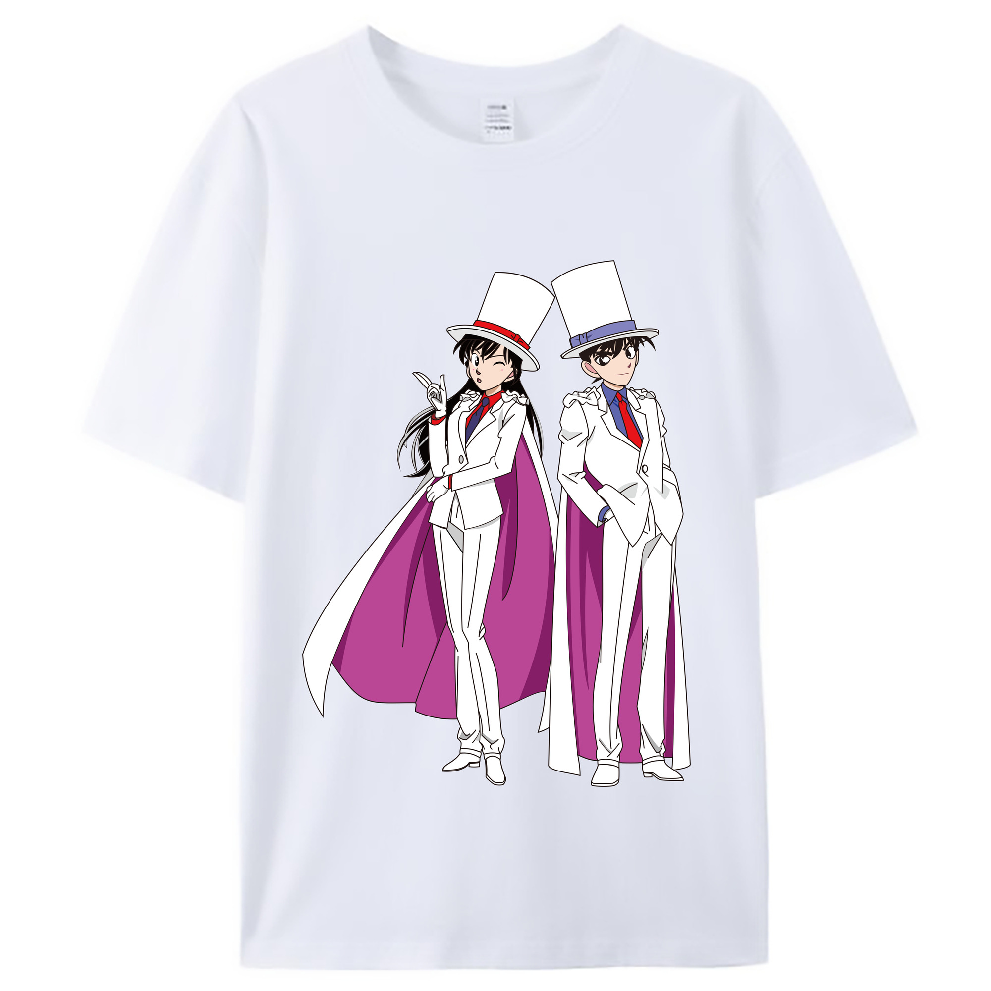 （画像用） 名探偵コナン くろば かいと Detective Conan Kuroba Kaito レディースカジュアルプリントTシャツ（綿100％）