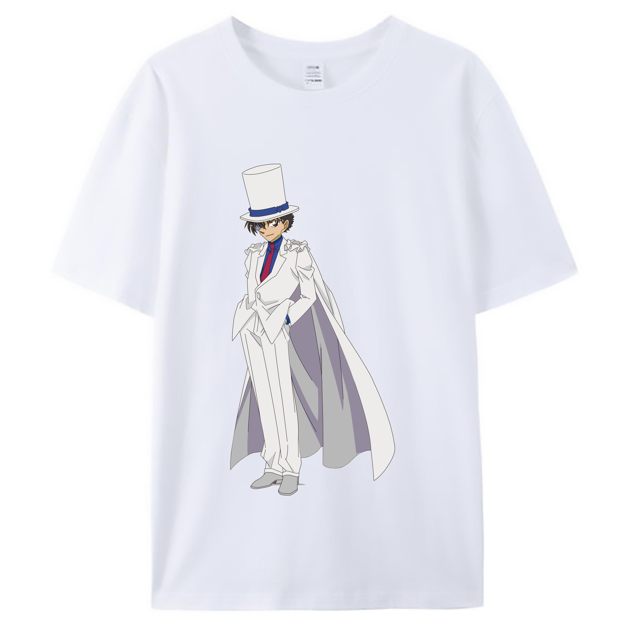 （画像用） 名探偵コナン くろば かいと Detective Conan Kuroba Kaito レディースカジュアルプリントTシャツ（綿100％）