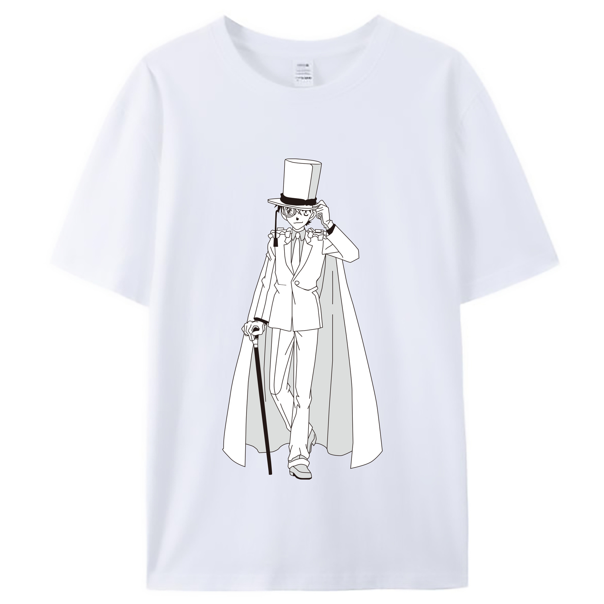（画像用） 名探偵コナン くろば かいと Detective Conan Kuroba Kaito レディースカジュアルプリントTシャツ（綿100％）