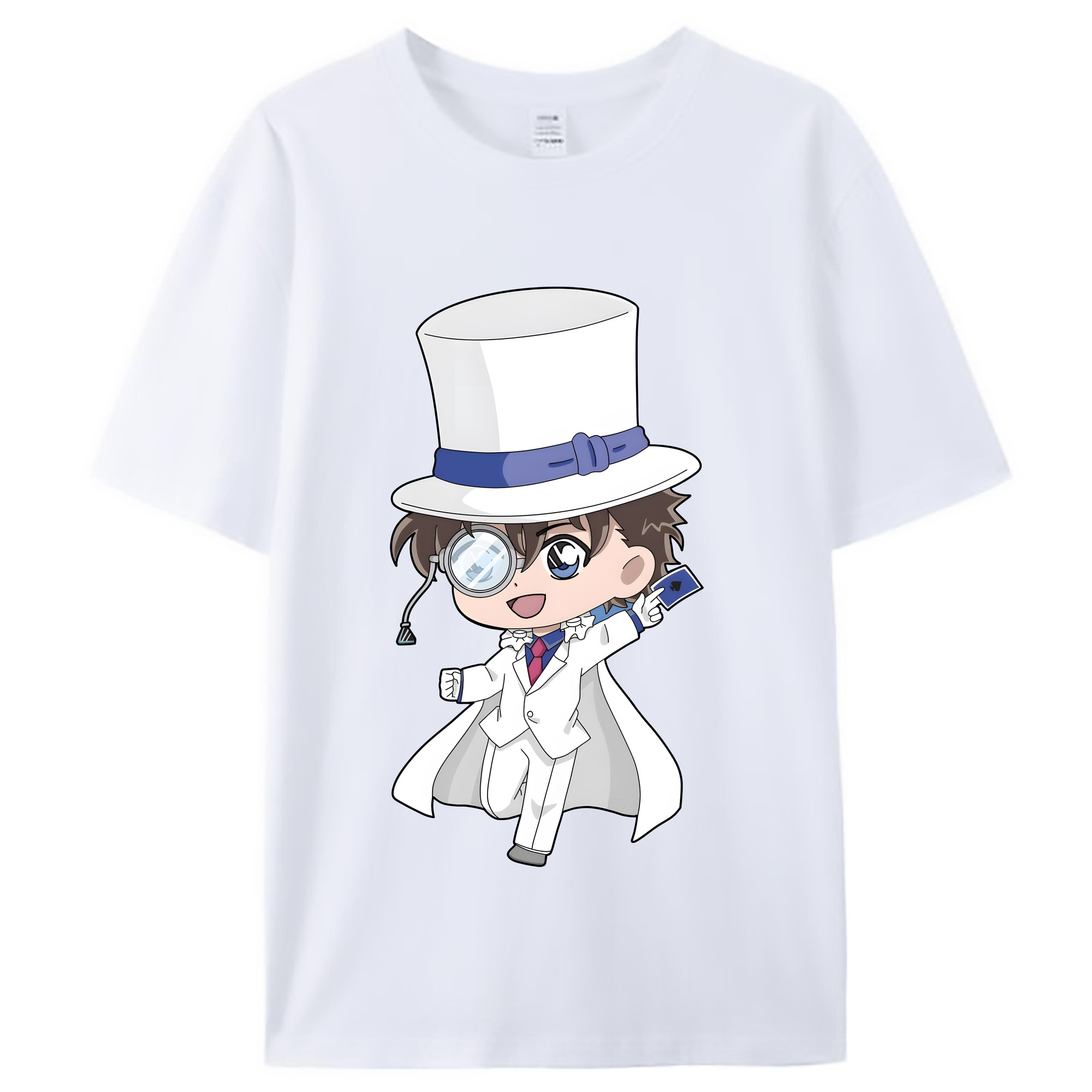 （画像用） 名探偵コナン くろば かいと Detective Conan Kuroba Kaito レディースカジュアルプリントTシャツ（綿100％）