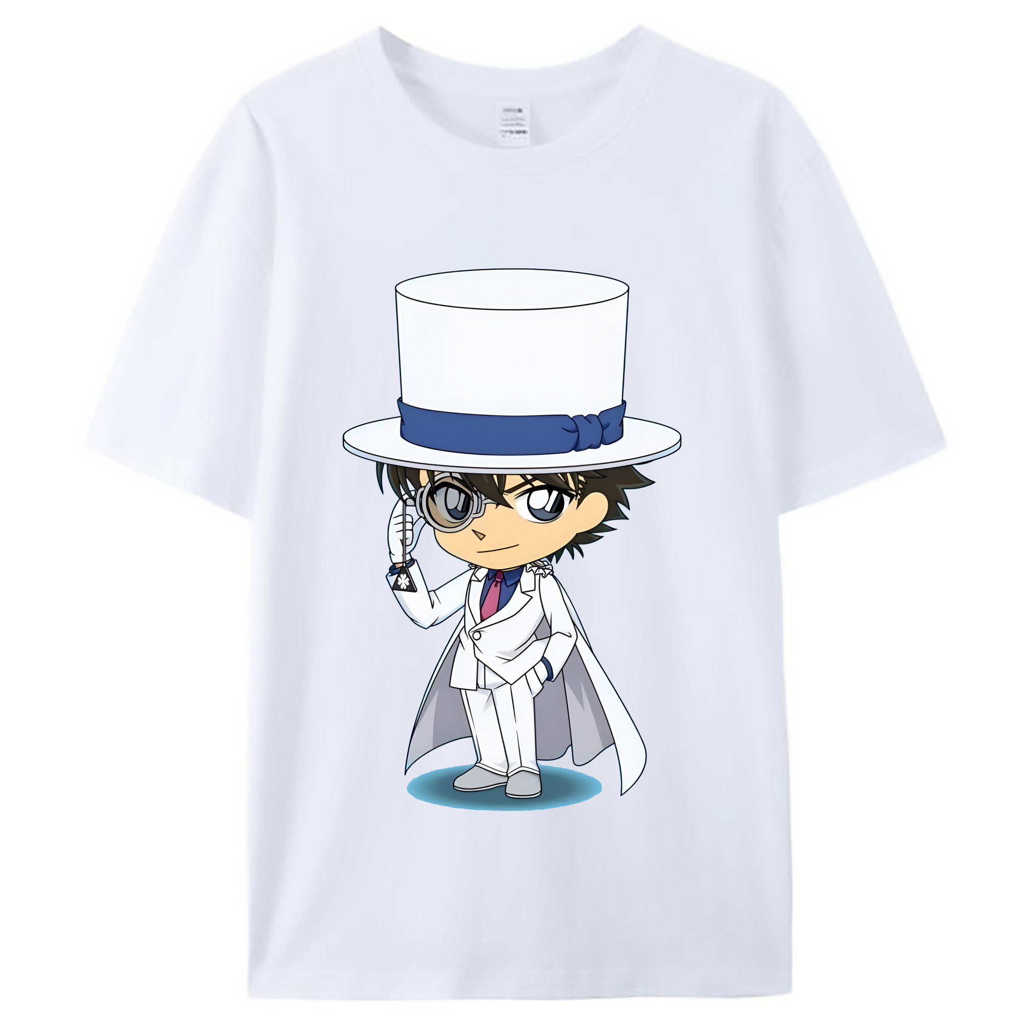 （画像用） 名探偵コナン くろば かいと Detective Conan Kuroba Kaito レディースカジュアルプリントTシャツ（綿100％）