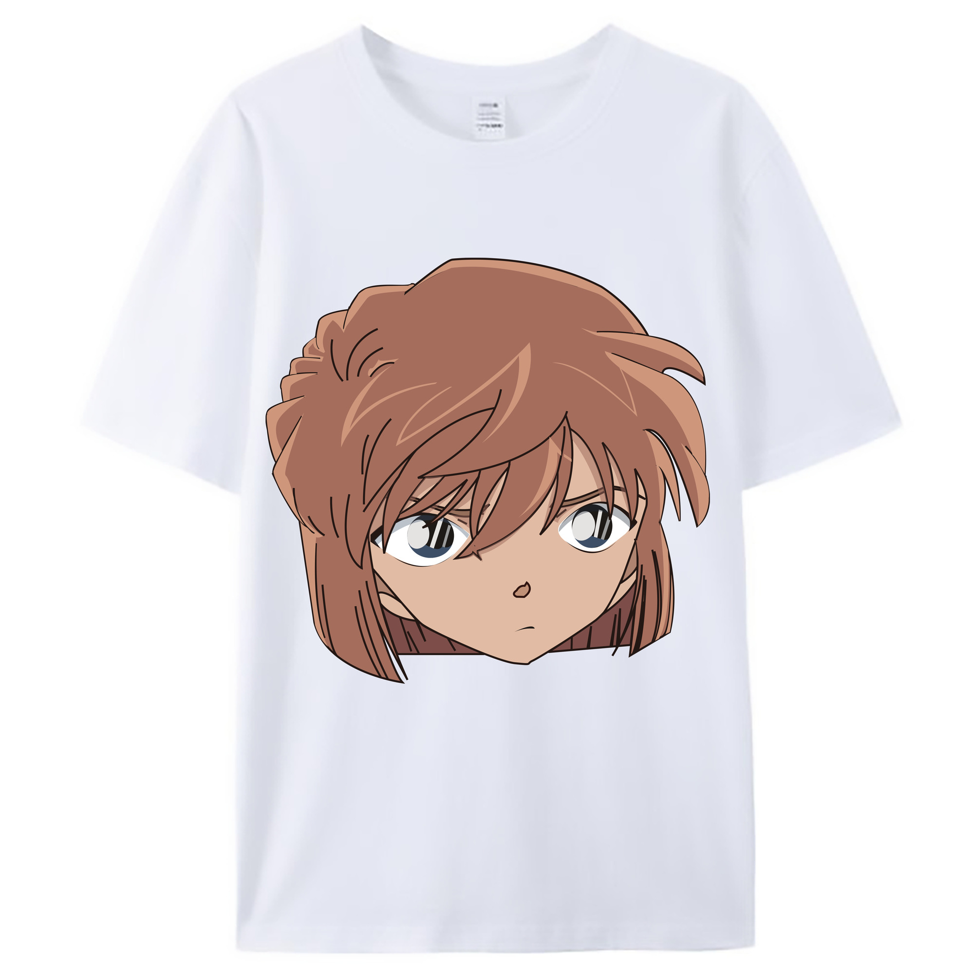 （画像用） 名探偵コナン 灰原 哀 はいばら あい Detective Conan Anita Hailey、Vi Graythorn Haibara Ai レディースカジュアルプリントTシャツ（綿100％）