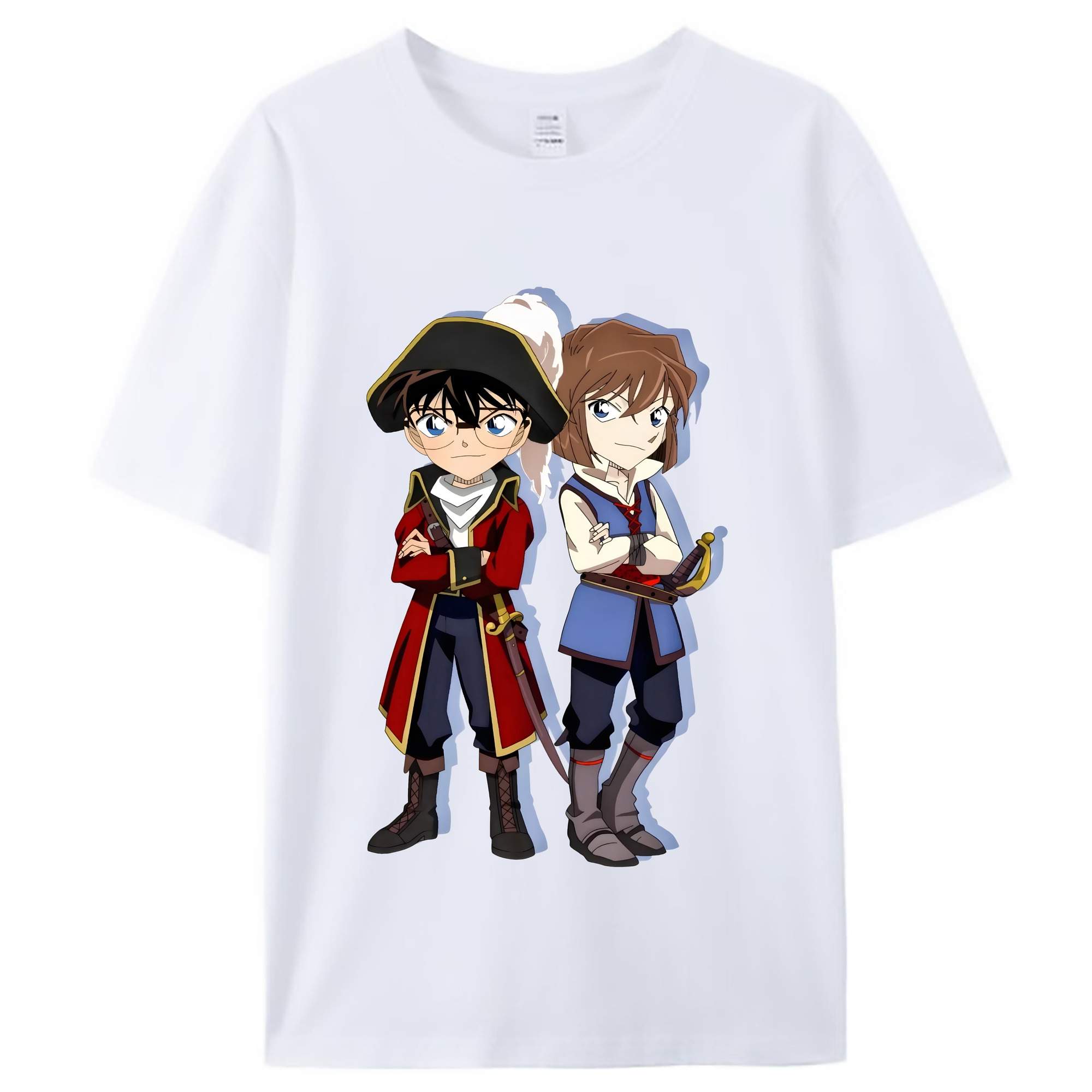 （画像用） 名探偵コナン 灰原 哀 はいばら あい Detective Conan Anita Hailey、Vi Graythorn Haibara Ai レディースカジュアルプリントTシャツ（綿100％）
