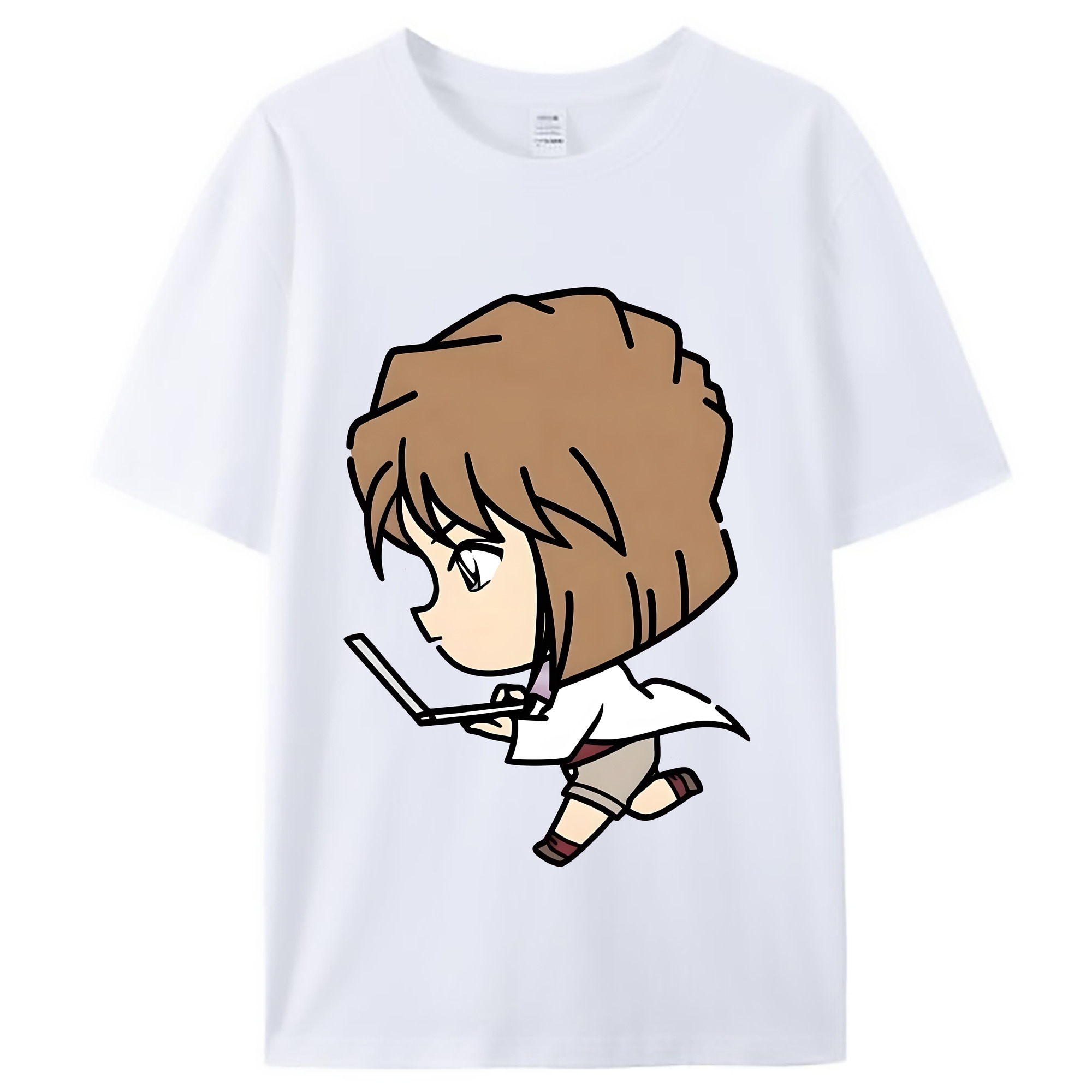 （画像用） 名探偵コナン 灰原 哀 はいばら あい Detective Conan Anita Hailey、Vi Graythorn Haibara Ai レディースカジュアルプリントTシャツ（綿100％）