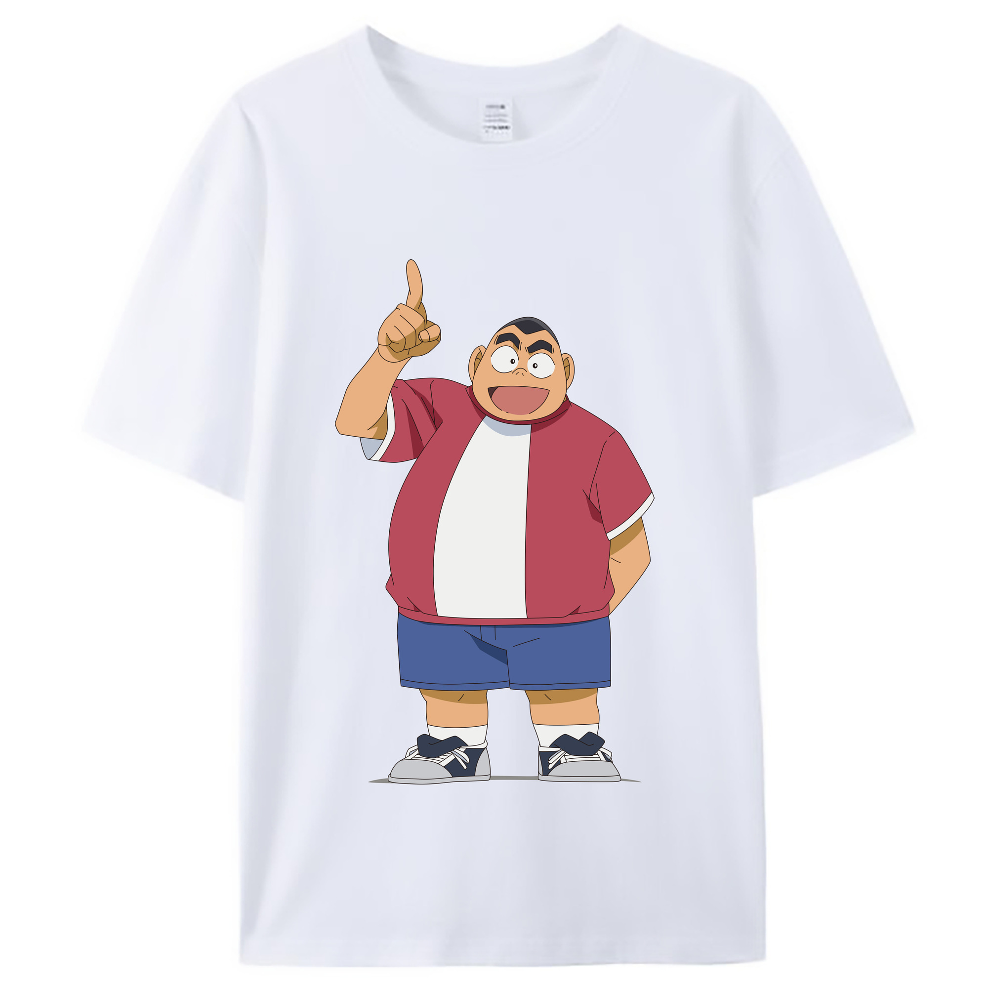 （画像用） 名探偵コナン 小嶋 元太 こじま げんた Detective Conan Kojima Genta レディースカジュアルプリントTシャツ（綿100％）