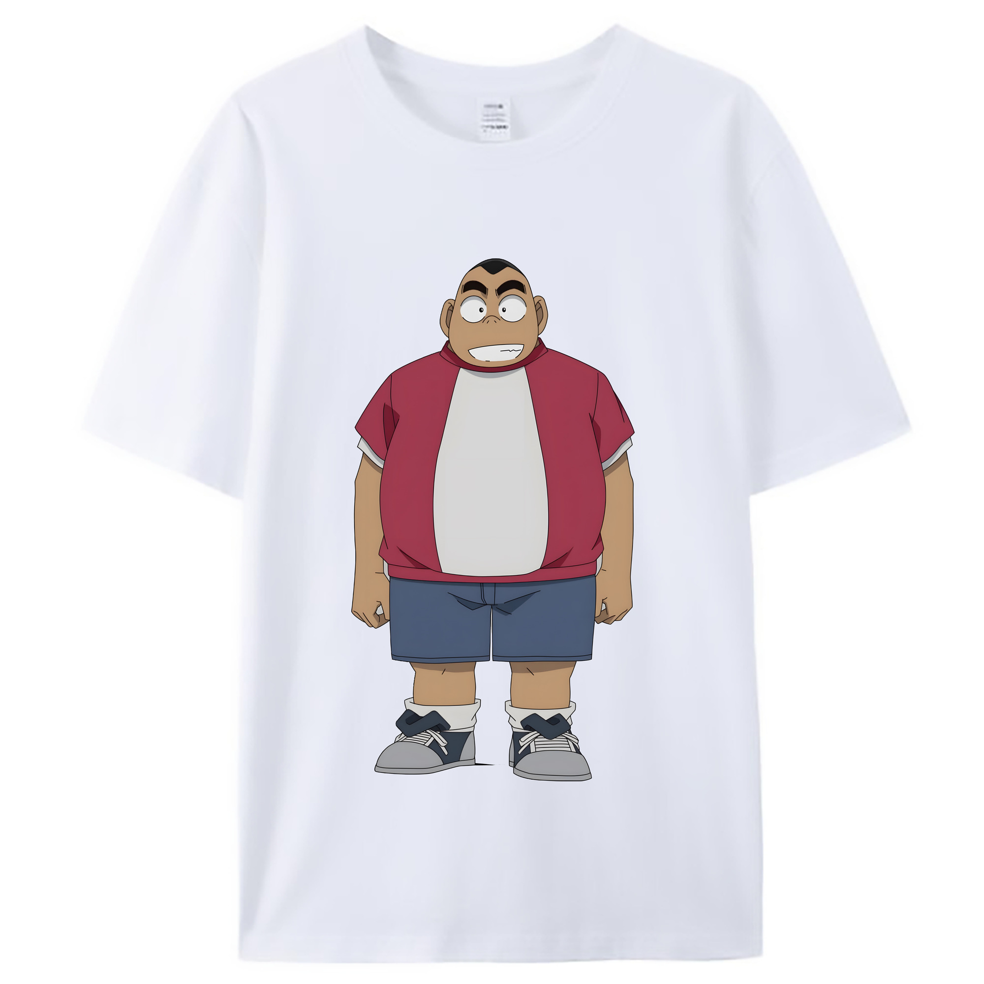 （画像用） 名探偵コナン 小嶋 元太 こじま げんた Detective Conan Kojima Genta レディースカジュアルプリントTシャツ（綿100％）