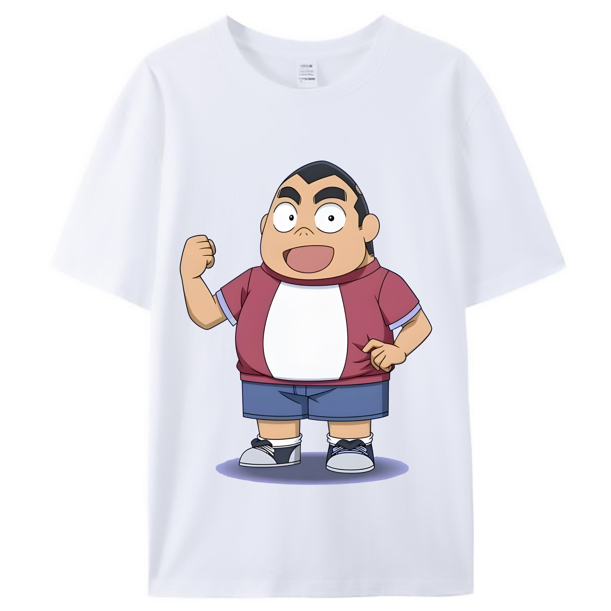 （画像用） 名探偵コナン 小嶋 元太 こじま げんた Detective Conan Kojima Genta レディースカジュアルプリントTシャツ（綿100％）