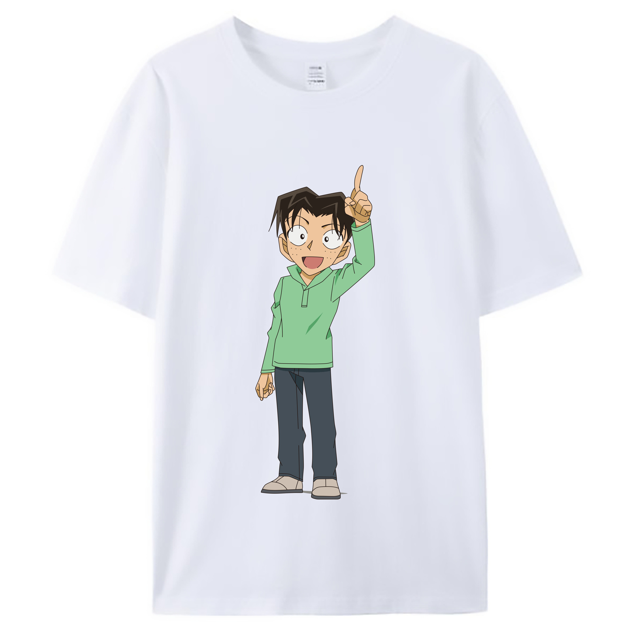 （画像用） 名探偵コナン 円谷 光彦 つぶらや みつひこ Detective Conan Mitch Tennyson レディースカジュアルプリントTシャツ（綿100％）