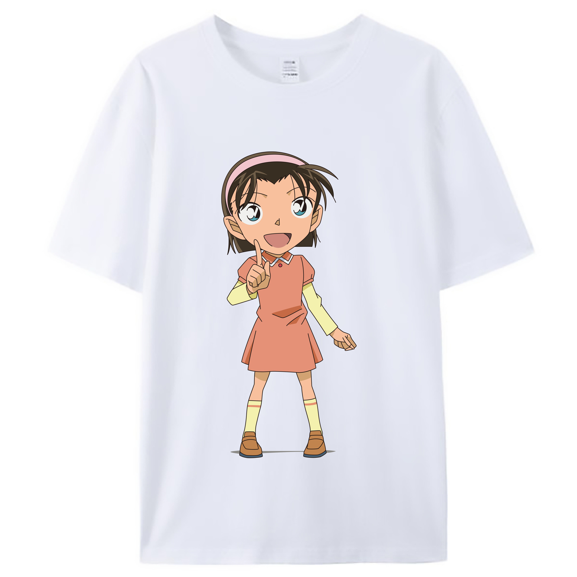 （画像用） 名探偵コナン 吉田 歩美 よしだ あゆみ Detective Conan my Yeager レディースカジュアルプリントTシャツ（綿100％）