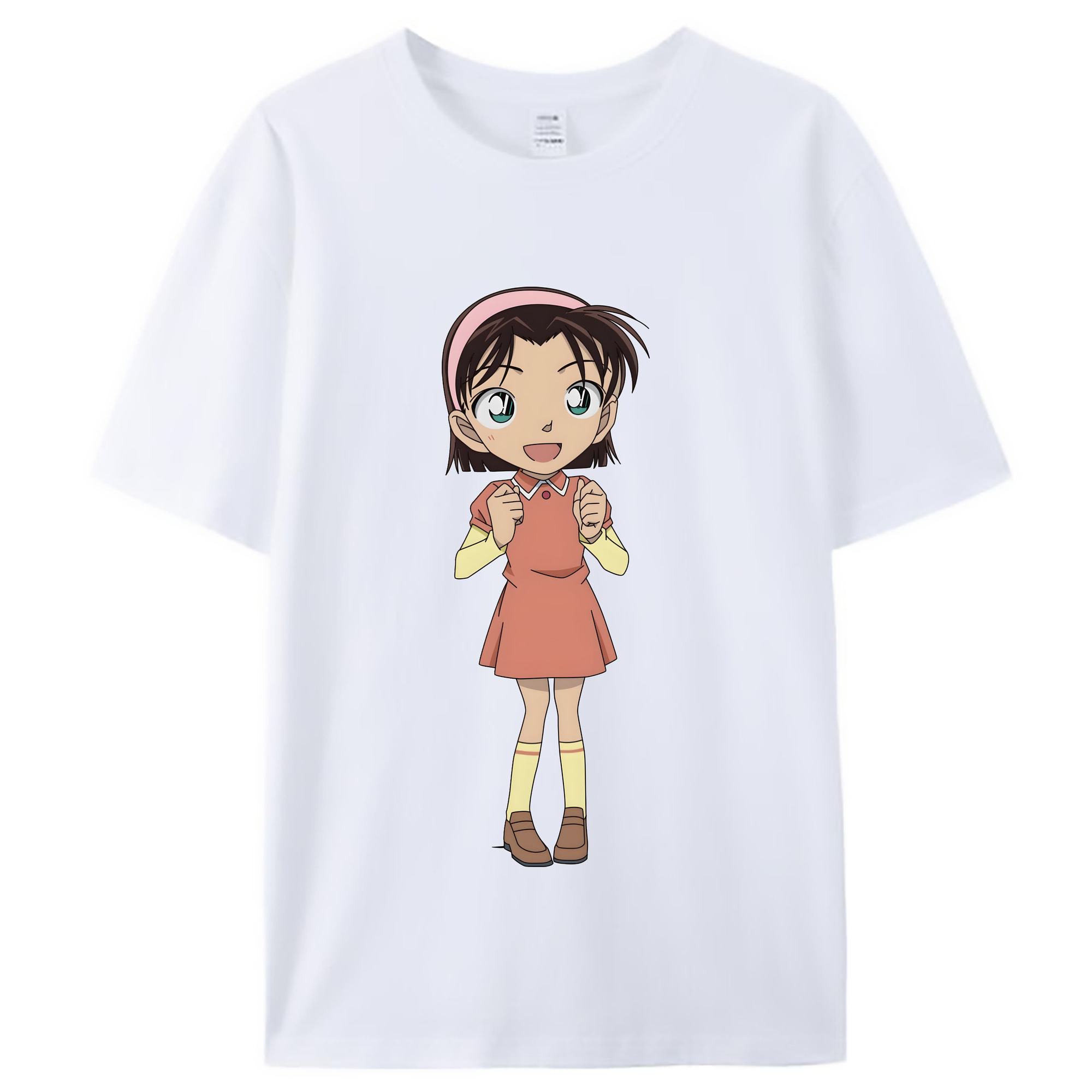 （画像用） 名探偵コナン 吉田 歩美 よしだ あゆみ Detective Conan my Yeager レディースカジュアルプリントTシャツ（綿100％）