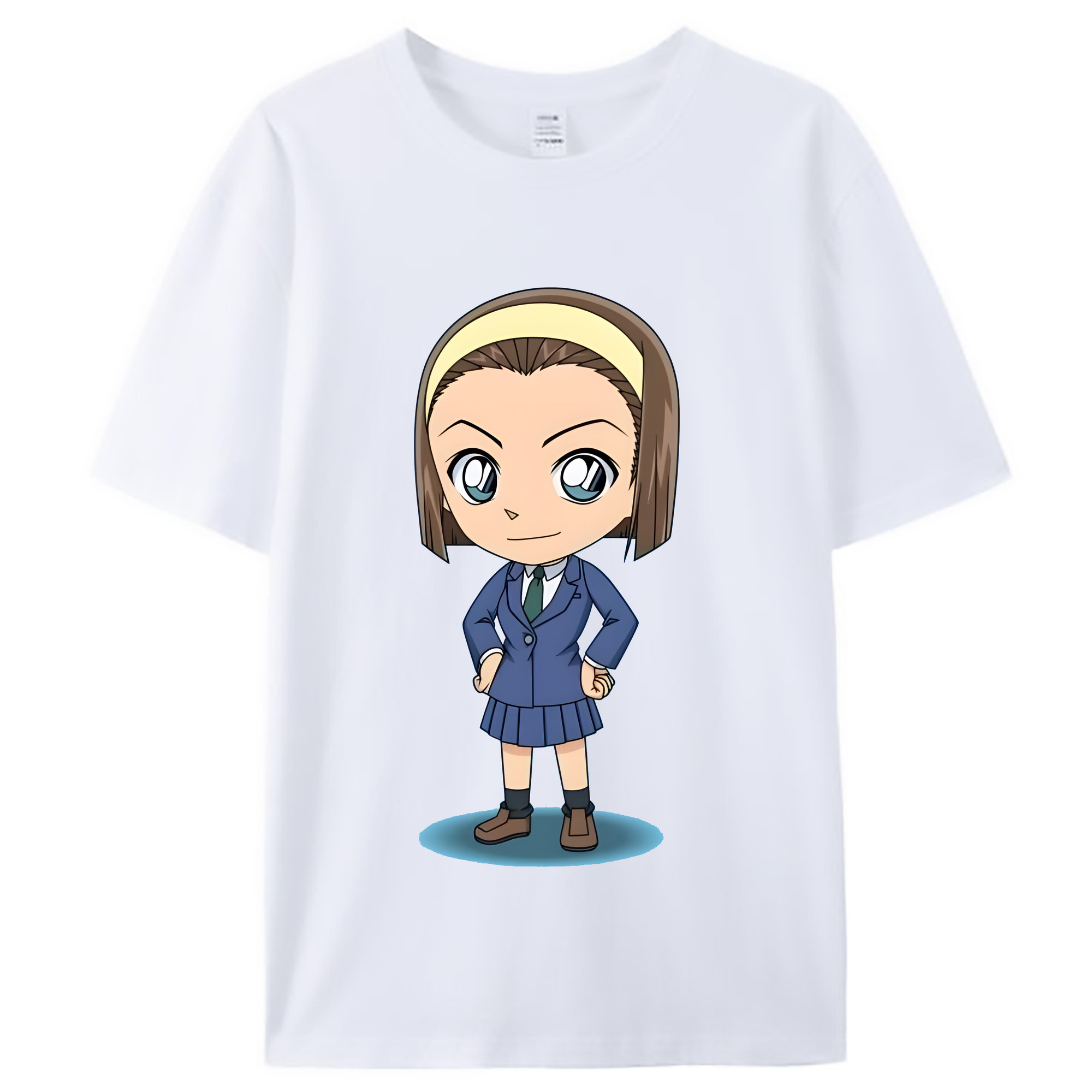 （画像用） 名探偵コナン 吉田 歩美 よしだ あゆみ Detective Conan my Yeager レディースカジュアルプリントTシャツ（綿100％）