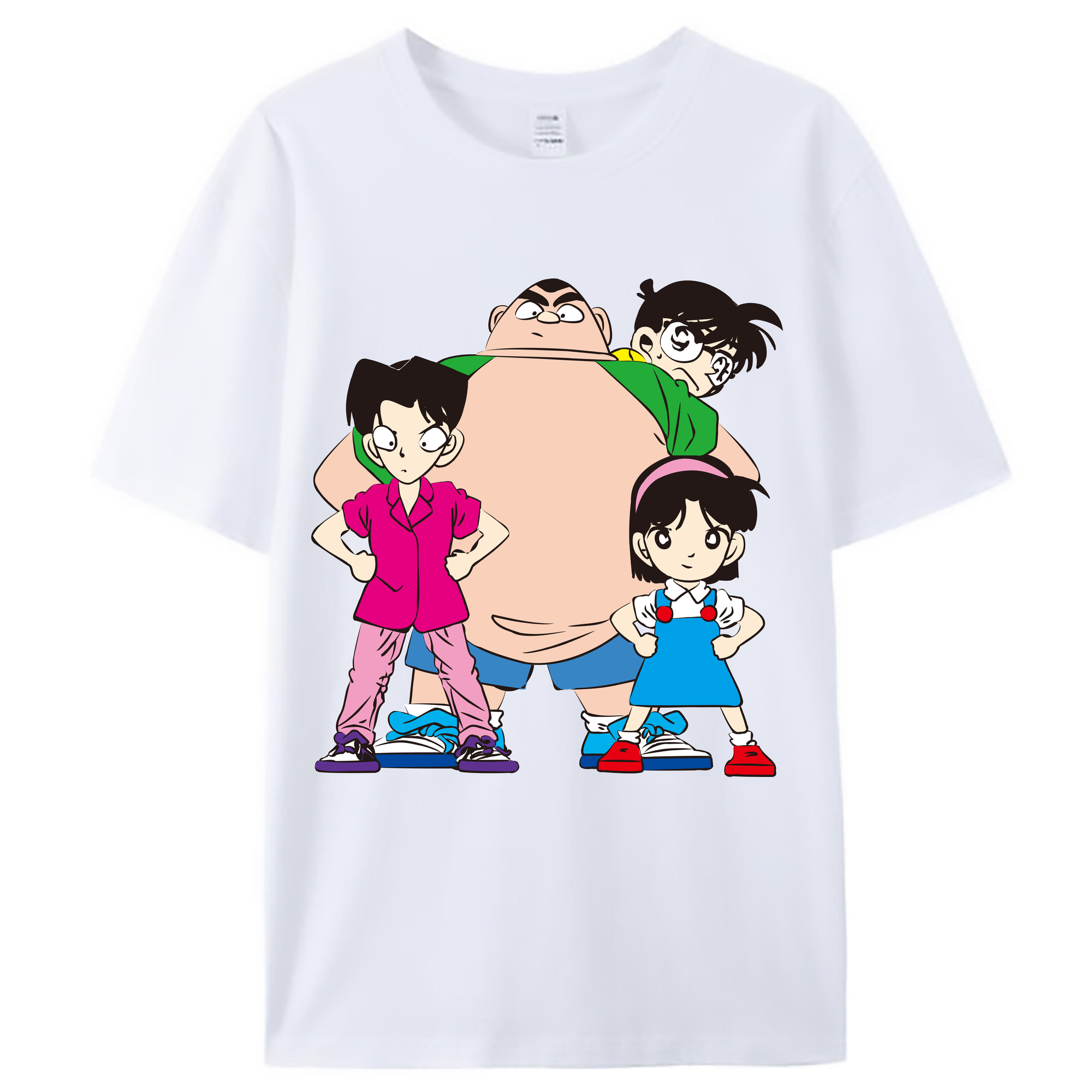 （画像用） 名探偵コナン Detective Conan レディースカジュアルプリントTシャツ（綿100％）