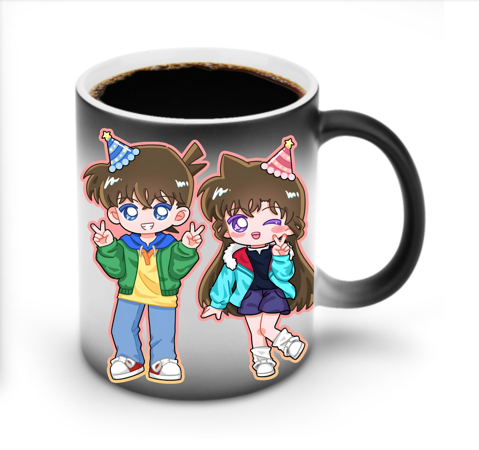 （画像用） 名探偵コナン 毛利 蘭 もうり らん、モーリ ラン Detective Conan Rachel Moore 温度変色マグカップ