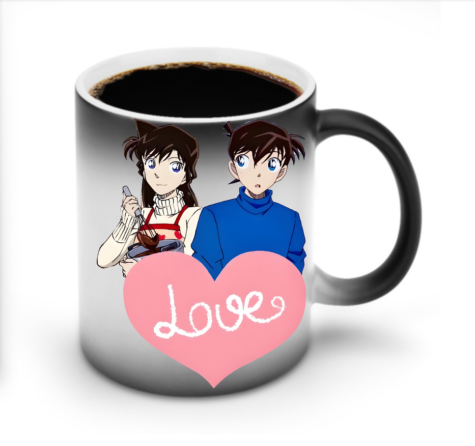 （画像用） 名探偵コナン 毛利 蘭 もうり らん、モーリ ラン Detective Conan Rachel Moore 温度変色マグカップ