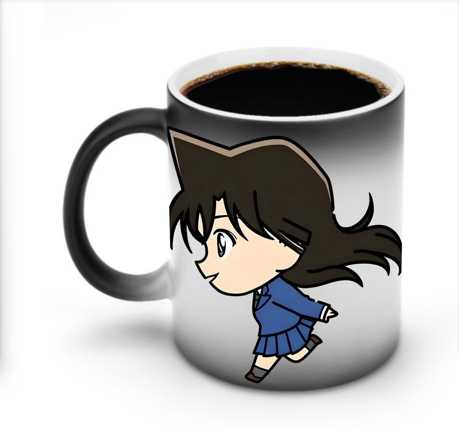 （画像用） 名探偵コナン 毛利 蘭 もうり らん、モーリ ラン Detective Conan Rachel Moore 温度変色マグカップ