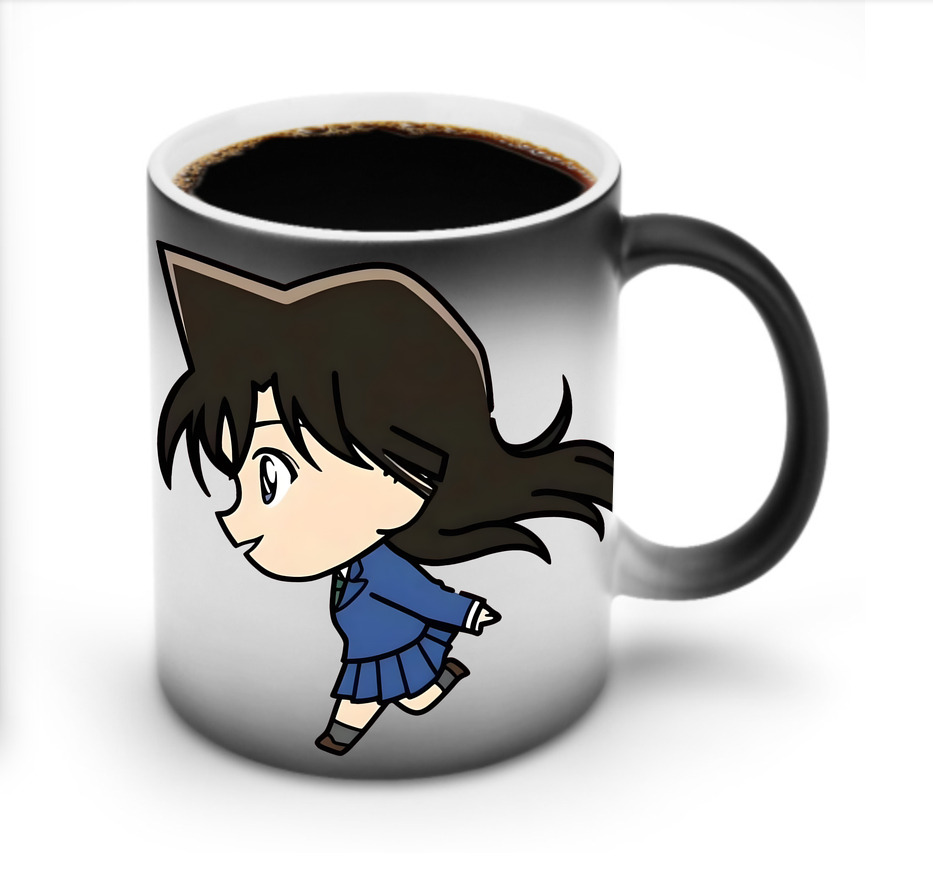 （画像用） 名探偵コナン 毛利 蘭 もうり らん、モーリ ラン Detective Conan Rachel Moore 温度変色マグカップ