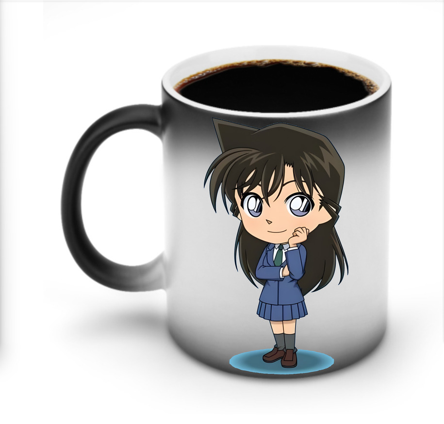 （画像用） 名探偵コナン 毛利 蘭 もうり らん、モーリ ラン Detective Conan Rachel Moore 温度変色マグカップ