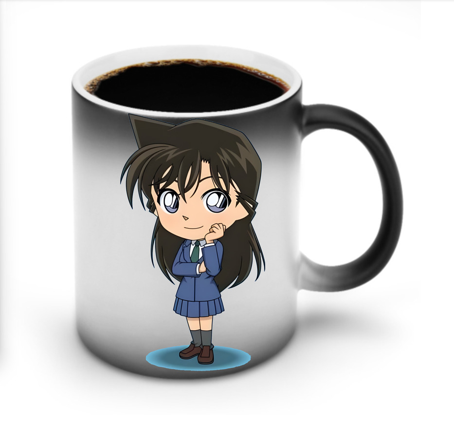 （画像用） 名探偵コナン 毛利 蘭 もうり らん、モーリ ラン Detective Conan Rachel Moore 温度変色マグカップ