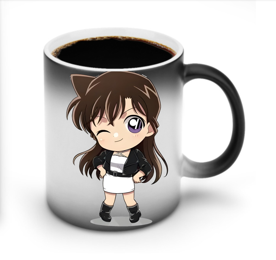 （画像用） 名探偵コナン 毛利 蘭 もうり らん、モーリ ラン Detective Conan Rachel Moore 温度変色マグカップ