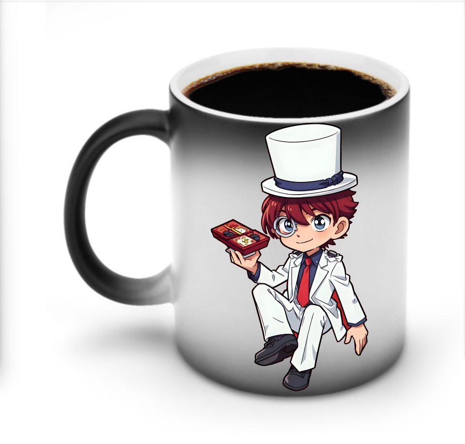 （画像用） 名探偵コナン くろば かいと Detective Conan Kuroba Kaito 温度変色マグカップ