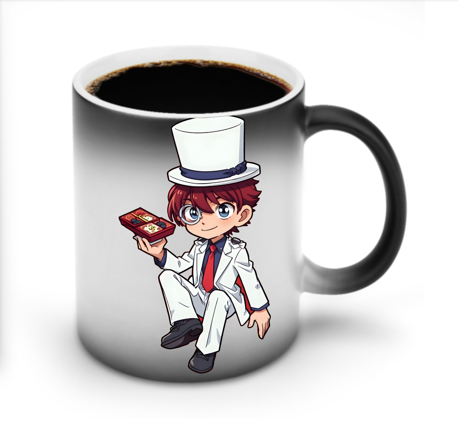 （画像用） 名探偵コナン くろば かいと Detective Conan Kuroba Kaito 温度変色マグカップ
