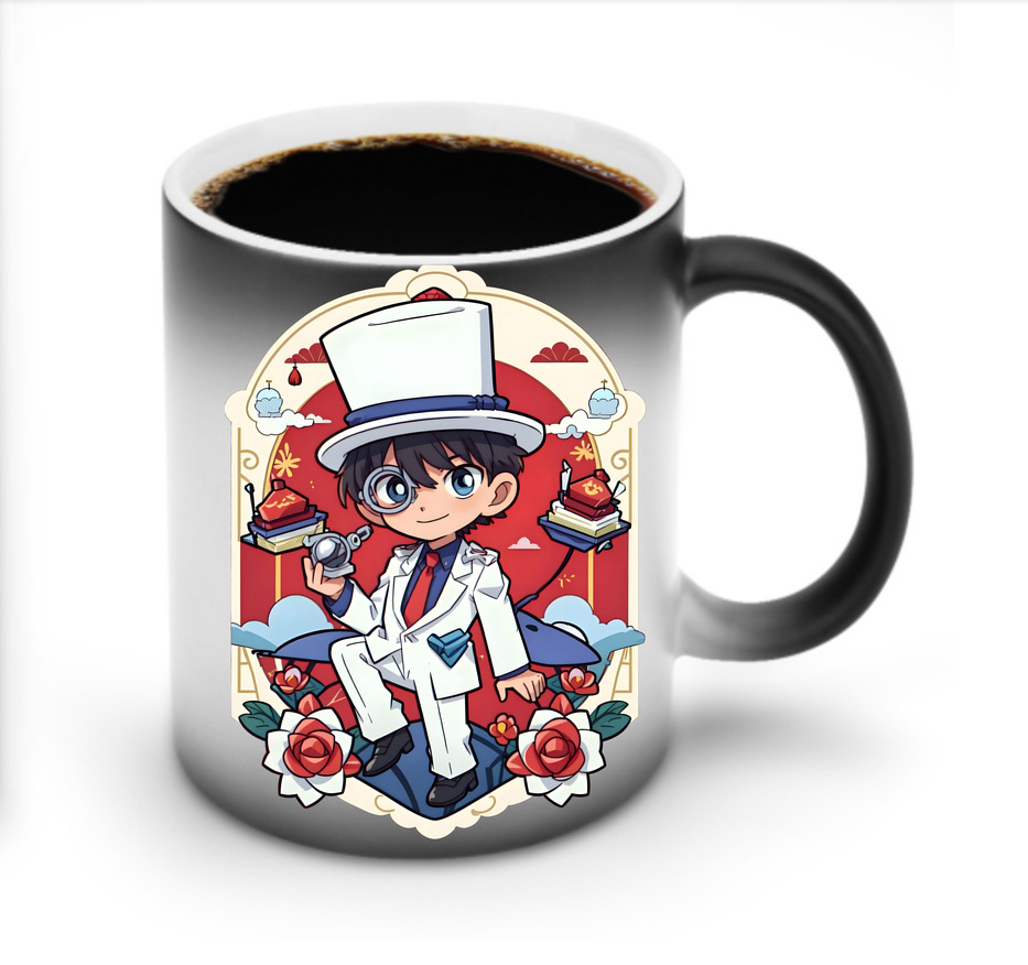 （画像用） 名探偵コナン くろば かいと Detective Conan Kuroba Kaito 温度変色マグカップ