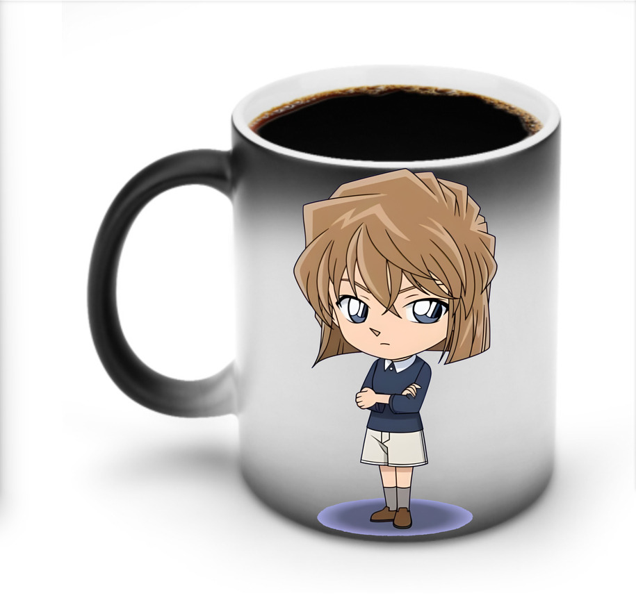（画像用） 名探偵コナン 灰原 哀 はいばら あい Detective Conan Anita Hailey、Vi Graythorn Haibara Ai 温度変色マグカップ