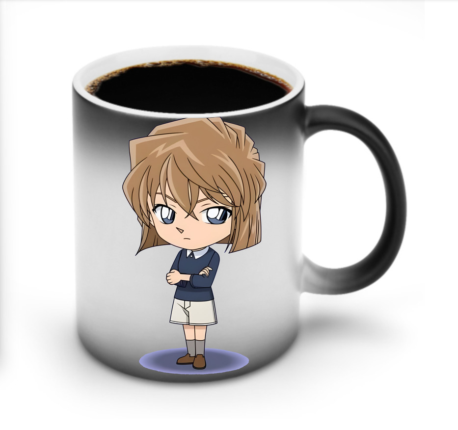 （画像用） 名探偵コナン 灰原 哀 はいばら あい Detective Conan Anita Hailey、Vi Graythorn Haibara Ai 温度変色マグカップ