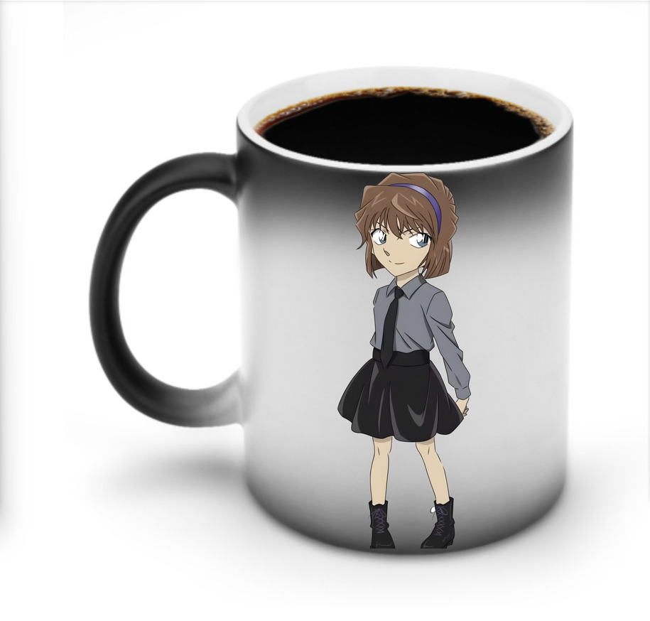 （画像用） 名探偵コナン 灰原 哀 はいばら あい Detective Conan Anita Hailey、Vi Graythorn Haibara Ai 温度変色マグカップ