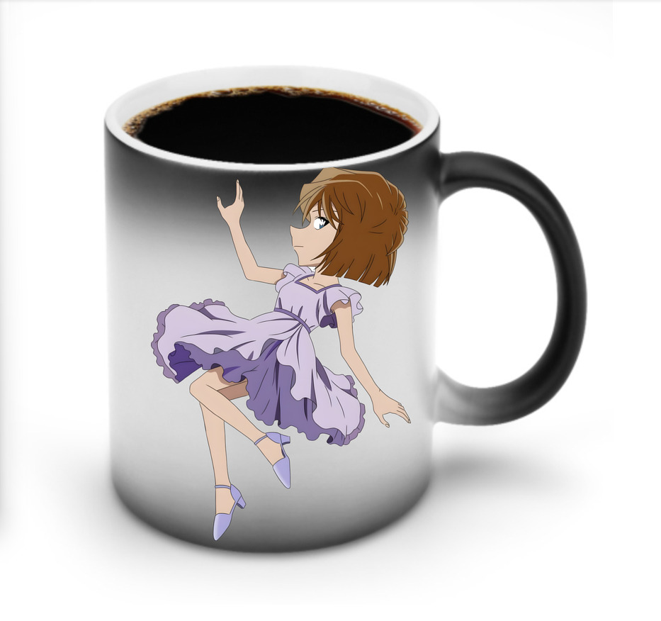 （画像用） 名探偵コナン 灰原 哀 はいばら あい Detective Conan Anita Hailey、Vi Graythorn Haibara Ai 温度変色マグカップ