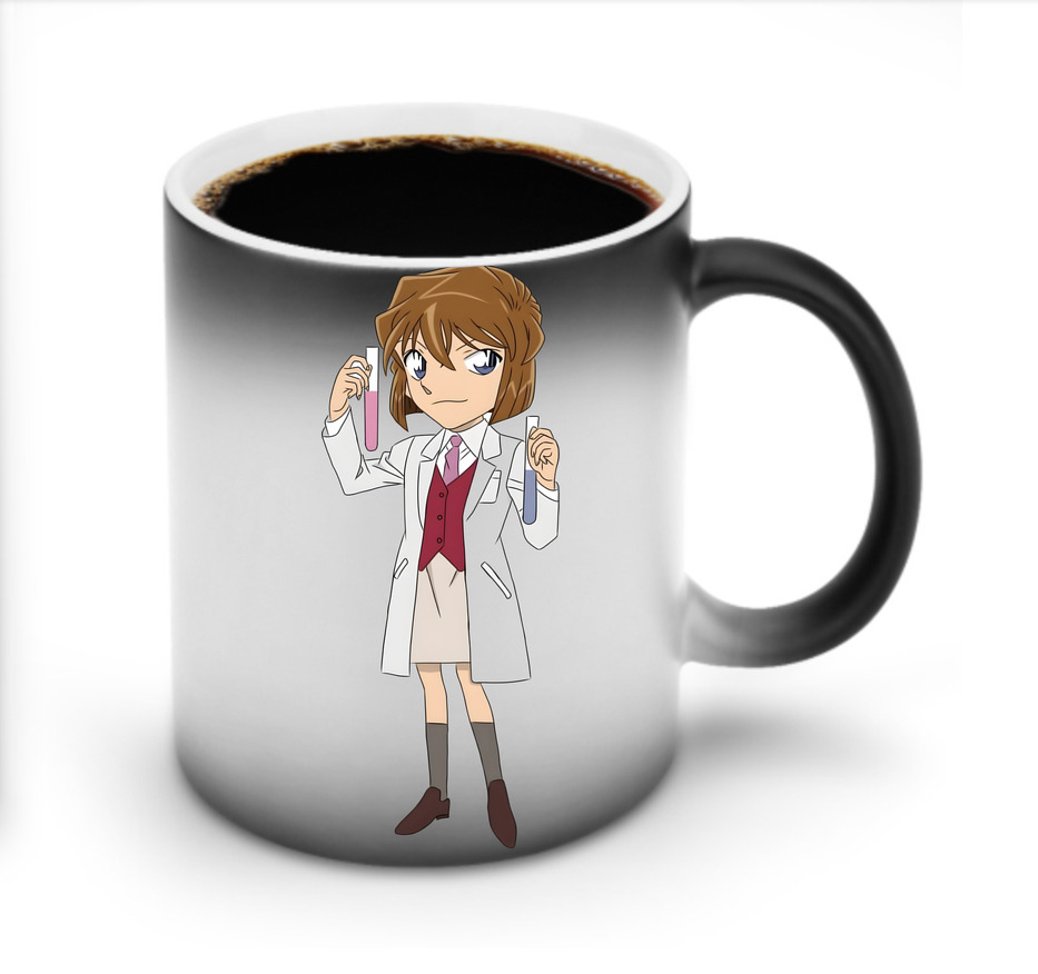 （画像用） 名探偵コナン 灰原 哀 はいばら あい Detective Conan Anita Hailey、Vi Graythorn Haibara Ai 温度変色マグカップ