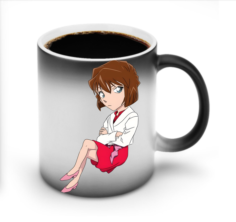 （画像用） 名探偵コナン 灰原 哀 はいばら あい Detective Conan Anita Hailey、Vi Graythorn Haibara Ai 温度変色マグカップ