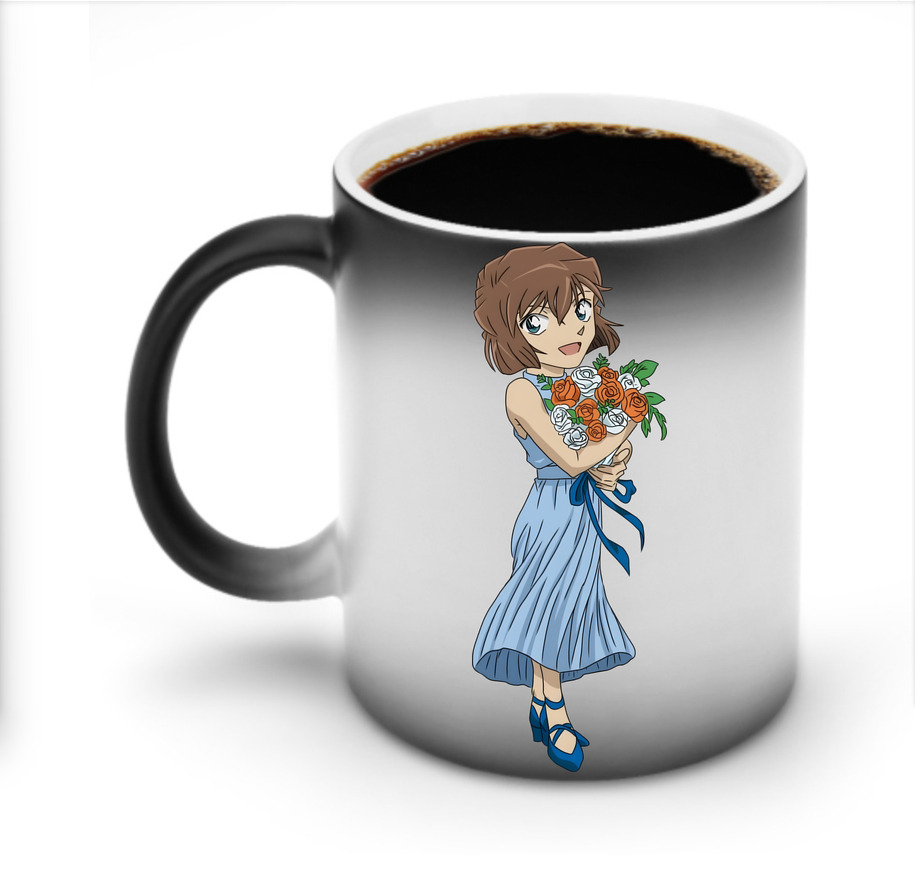 （画像用） 名探偵コナン 灰原 哀 はいばら あい Detective Conan Anita Hailey、Vi Graythorn Haibara Ai 温度変色マグカップ