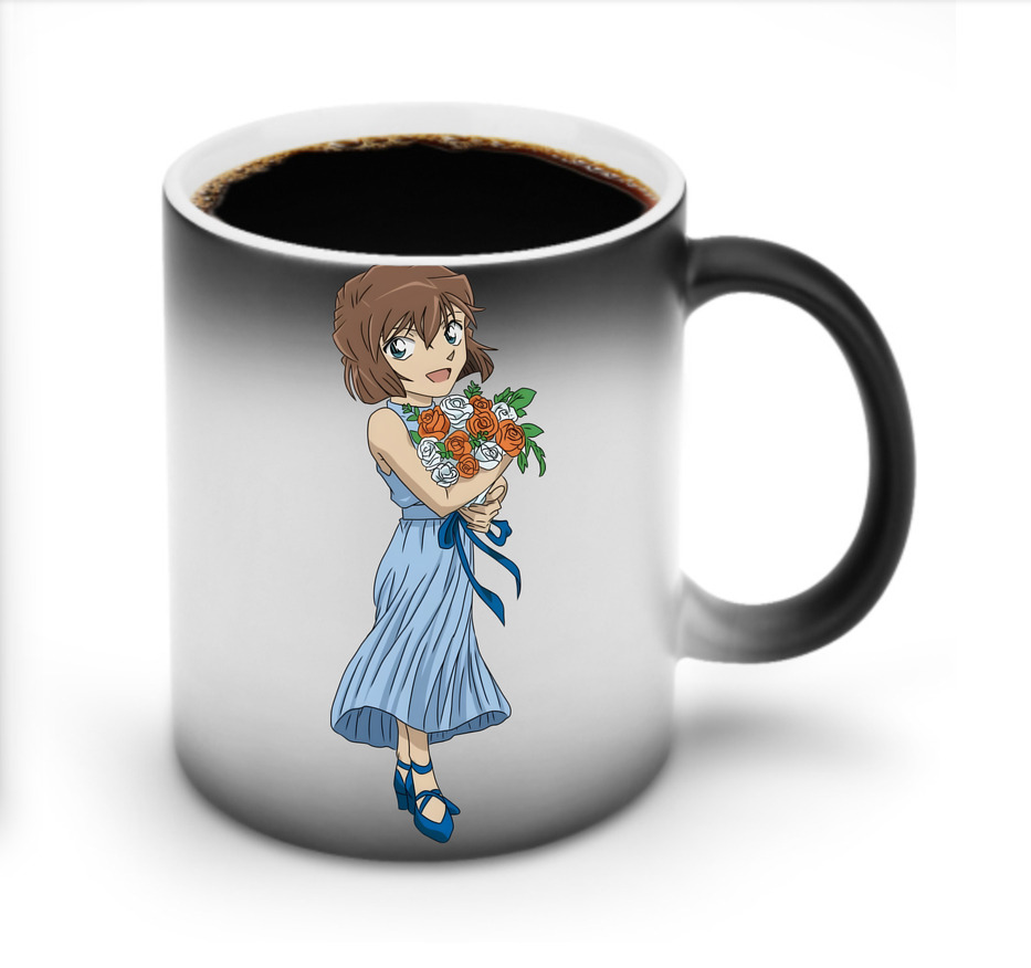 （画像用） 名探偵コナン 灰原 哀 はいばら あい Detective Conan Anita Hailey、Vi Graythorn Haibara Ai 温度変色マグカップ