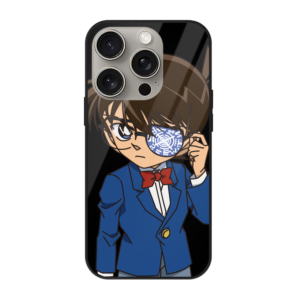 （画像用） 名探偵コナン 江戸川 コナン Detective Conan Conan Edogawa 【iPhone15Pro対応】スマホケース 耐衝撃＆黄変防止 背面ガラス