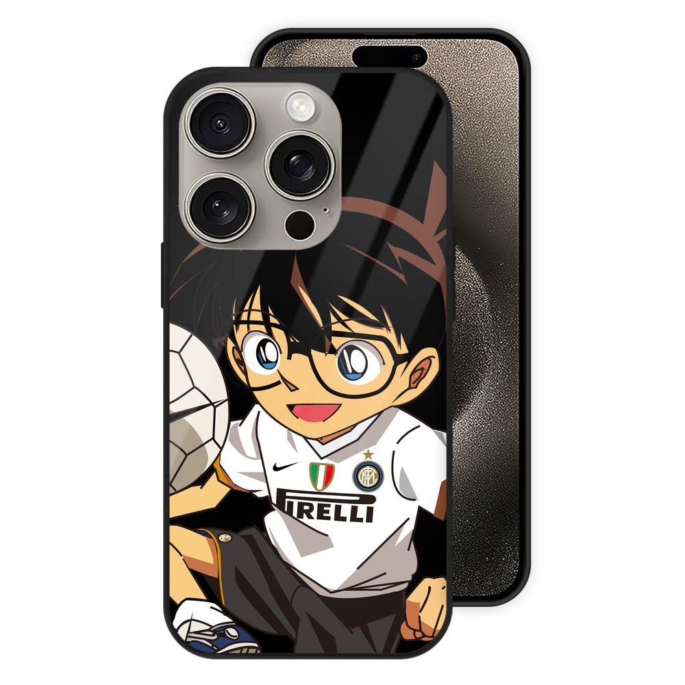 （画像用） 名探偵コナン 江戸川 コナン Detective Conan Conan Edogawa 【iPhone15Pro対応】スマホケース 耐衝撃＆黄変防止 背面ガラス