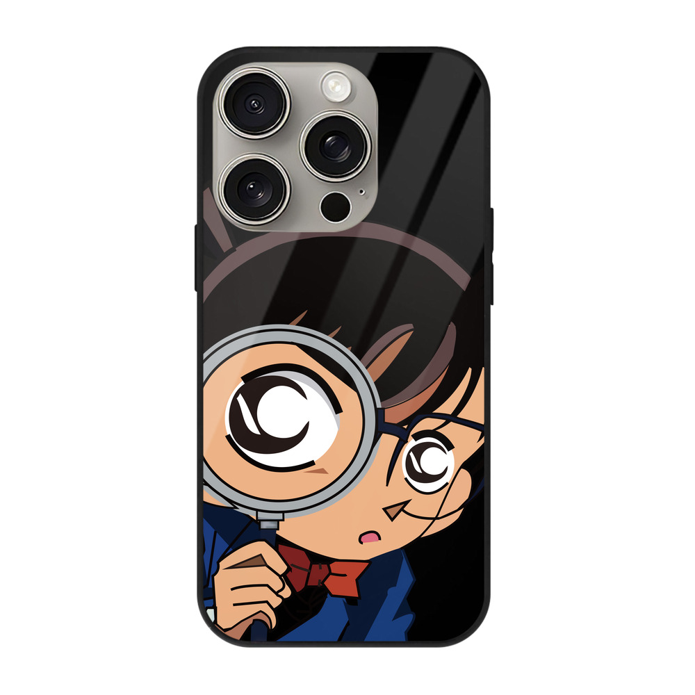 （画像用） 名探偵コナン 江戸川 コナン Detective Conan Conan Edogawa 【iPhone15Pro対応】スマホケース 耐衝撃＆黄変防止 背面ガラス