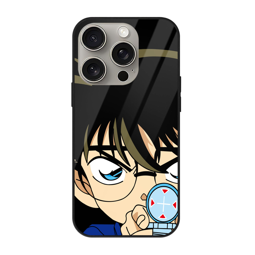 （画像用） 名探偵コナン 江戸川 コナン Detective Conan Conan Edogawa 【iPhone15Pro対応】スマホケース 耐衝撃＆黄変防止 背面ガラス