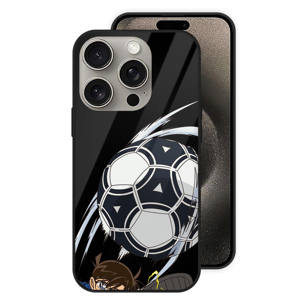 （画像用） 名探偵コナン 江戸川 コナン Detective Conan Conan Edogawa 【iPhone15Pro対応】スマホケース 耐衝撃＆黄変防止 背面ガラス