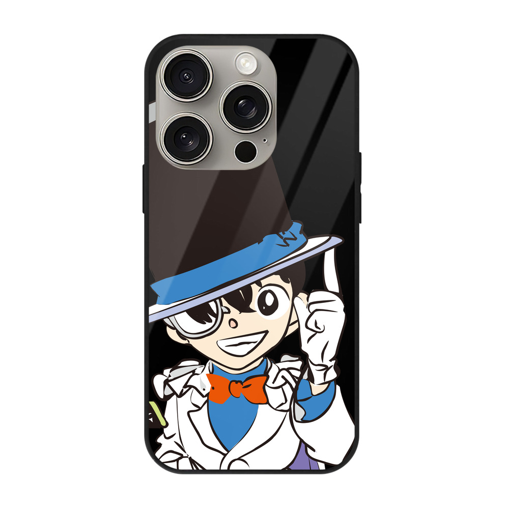 （画像用） 名探偵コナン 江戸川 コナン Detective Conan Conan Edogawa 【iPhone15Pro対応】スマホケース 耐衝撃＆黄変防止 背面ガラス
